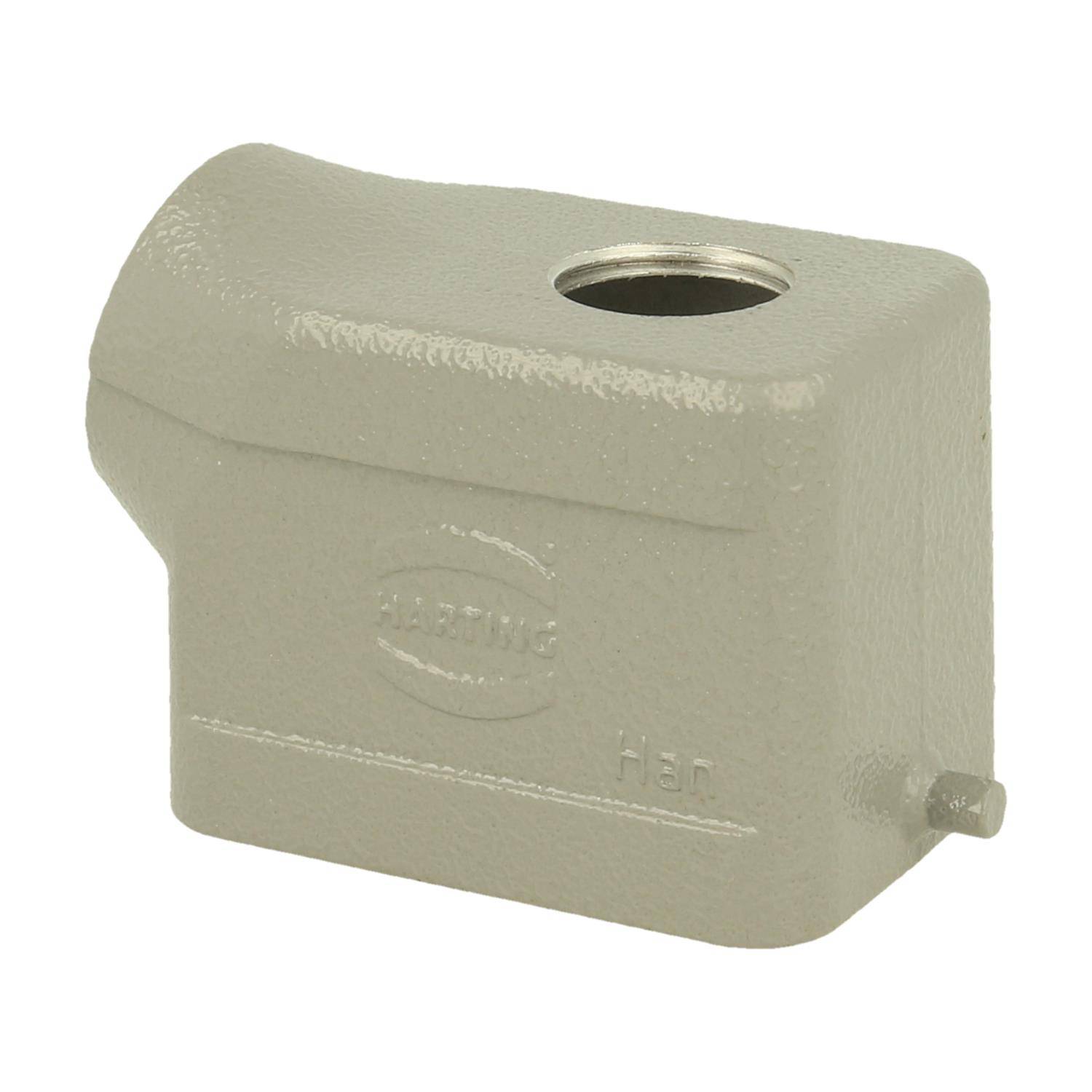 6B Tüllengehäuse seitlich 1 x M16 niedrige Bauform für 1 Bügel am Unterteil mit zusätzlicher Bohrung M20 oben - 1