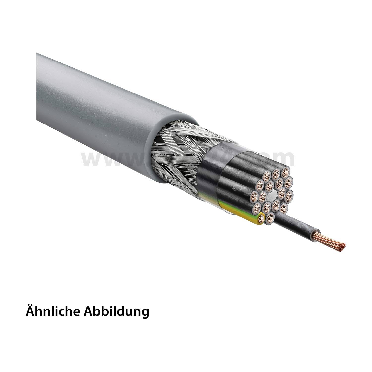 LAPP Stexoflam Steuerleitung CH 18G1mm² halogenfrei AD 14,1mm Nennspannung Uo/U 300V/500V - 50 Meter
