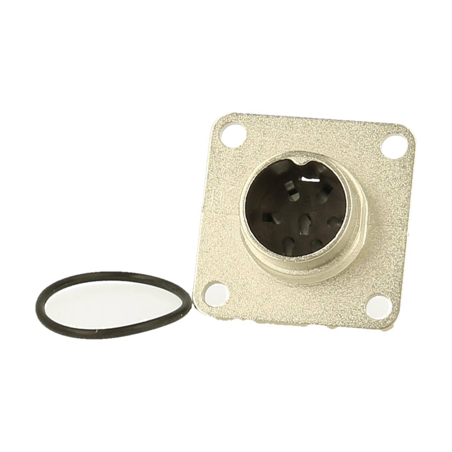 Amphenol Male panel connector 7 pole IP67 crimp screw locking - 250 Stück