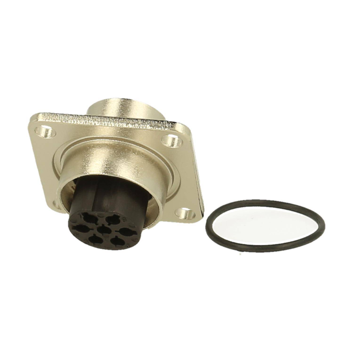 Amphenol Male panel connector 7 pole IP67 crimp screw locking - 250 Stück