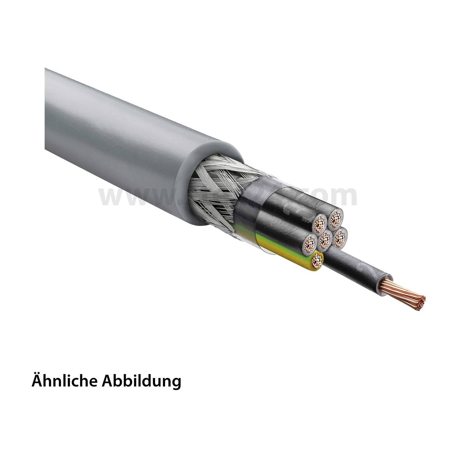 LAPP Stexoflam Steuerleitung CH 7G1mm² halogenfrei AD 8,9mm Nennspannung Uo/U 300V/500V - 1 Meter