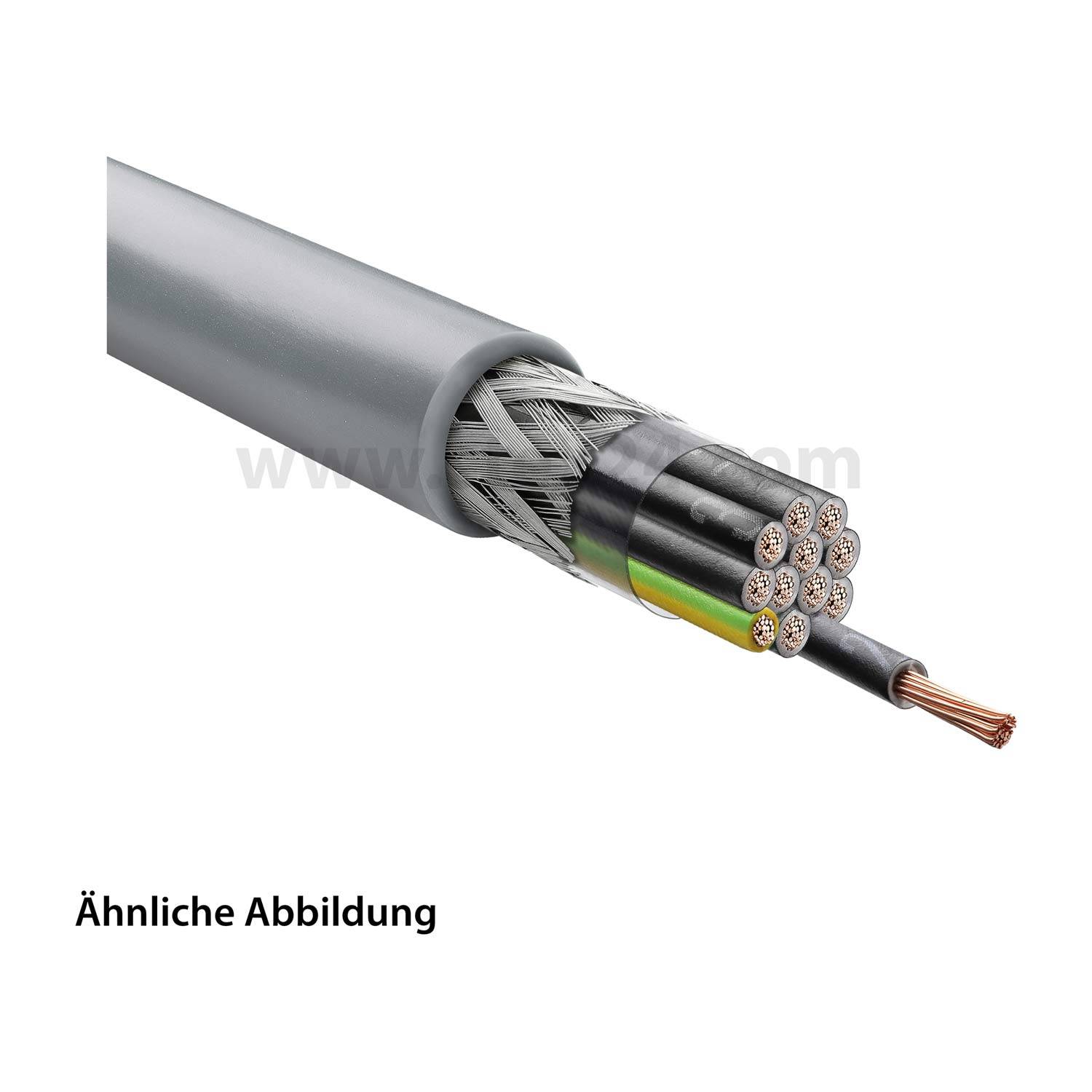 LAPP Stexoflam Steuerleitung CH 12G1,5mm² halogenfrei AD 13,4mm Nennspannung Uo/U 300V/500V - 50 Meter