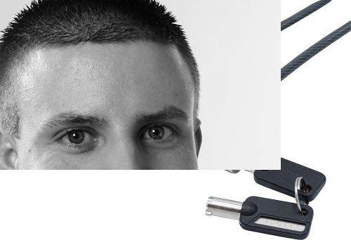 Dacomex Diebstahlsicherung für Nano Security Slot, High Quality (Schlösser haben unterschiedliche Sc
