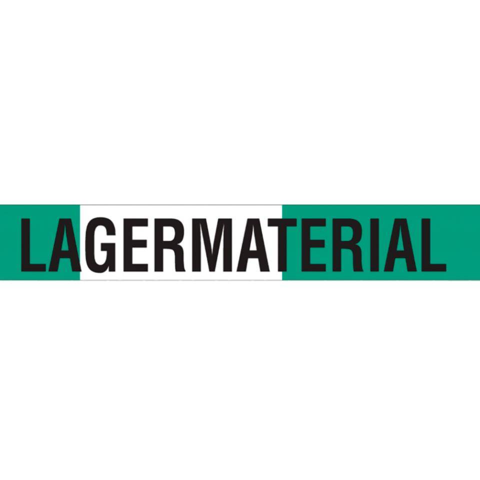 Absperrband Super,Lagermaterial,grün/weiß geblockt,Polyethylen,35µm,80mm,500m/RO