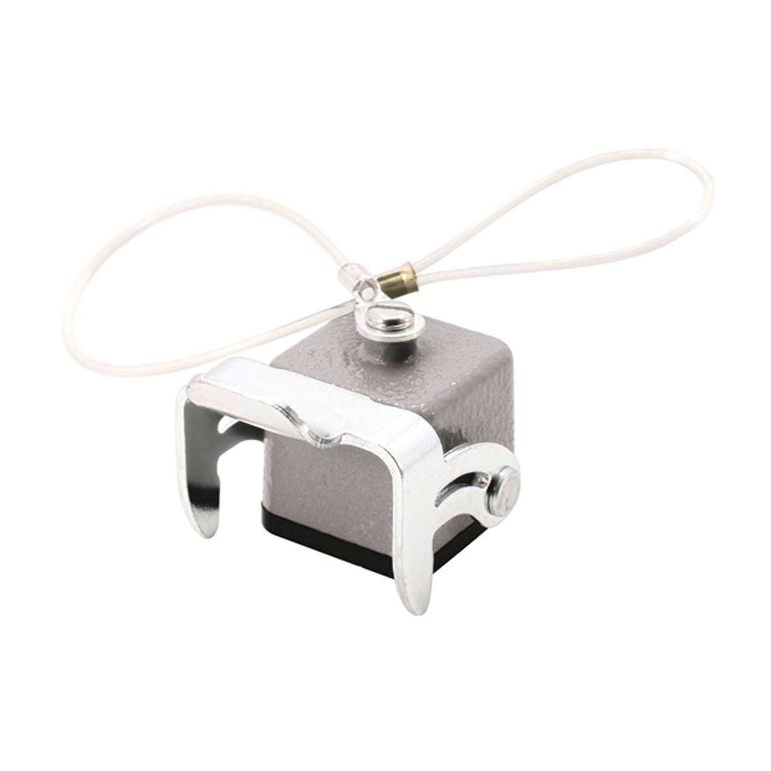 HARTING Schutzkappe 3A Metall mit 1 Bügel für Oberteil Verliersicherung mit großer Schlaufe mit montiertem