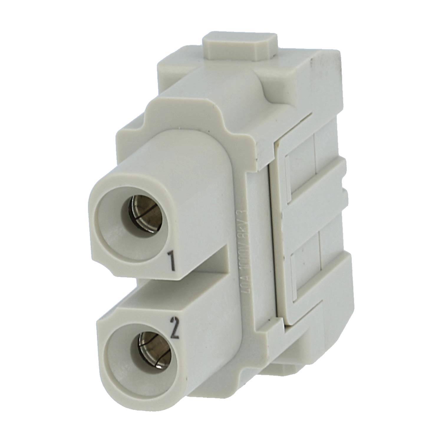 HARTING Han 40 Ampere Modul Buchseneinsatz (F) Axialschraubanschluss, 2-polig 1000V, 40A - 1 Stück