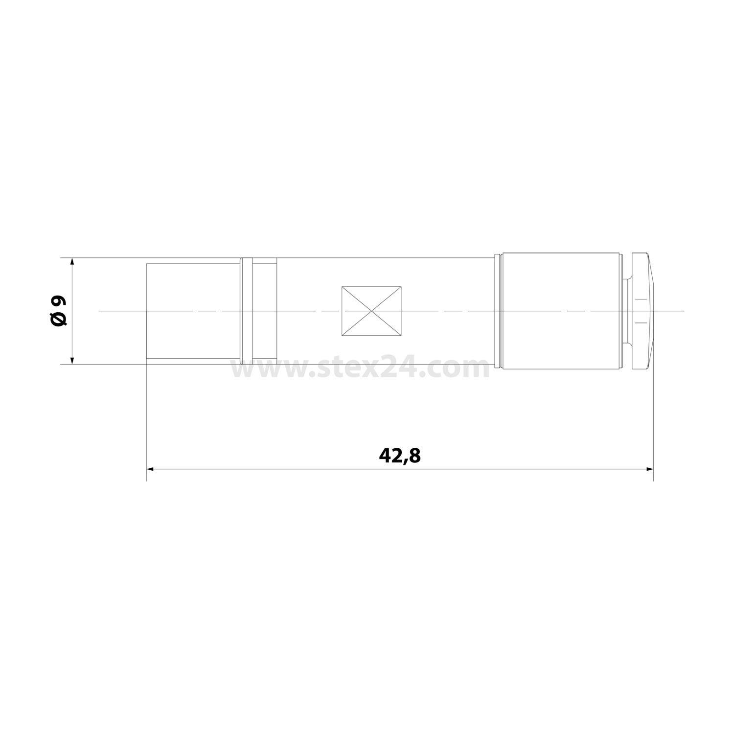 HARTING Pneumatik-Kontakt ohne Absperrventil Kontaktbuchse (F) Schlauch-Außendurchmesser 4,0mm, 1 Stück Werkstoff