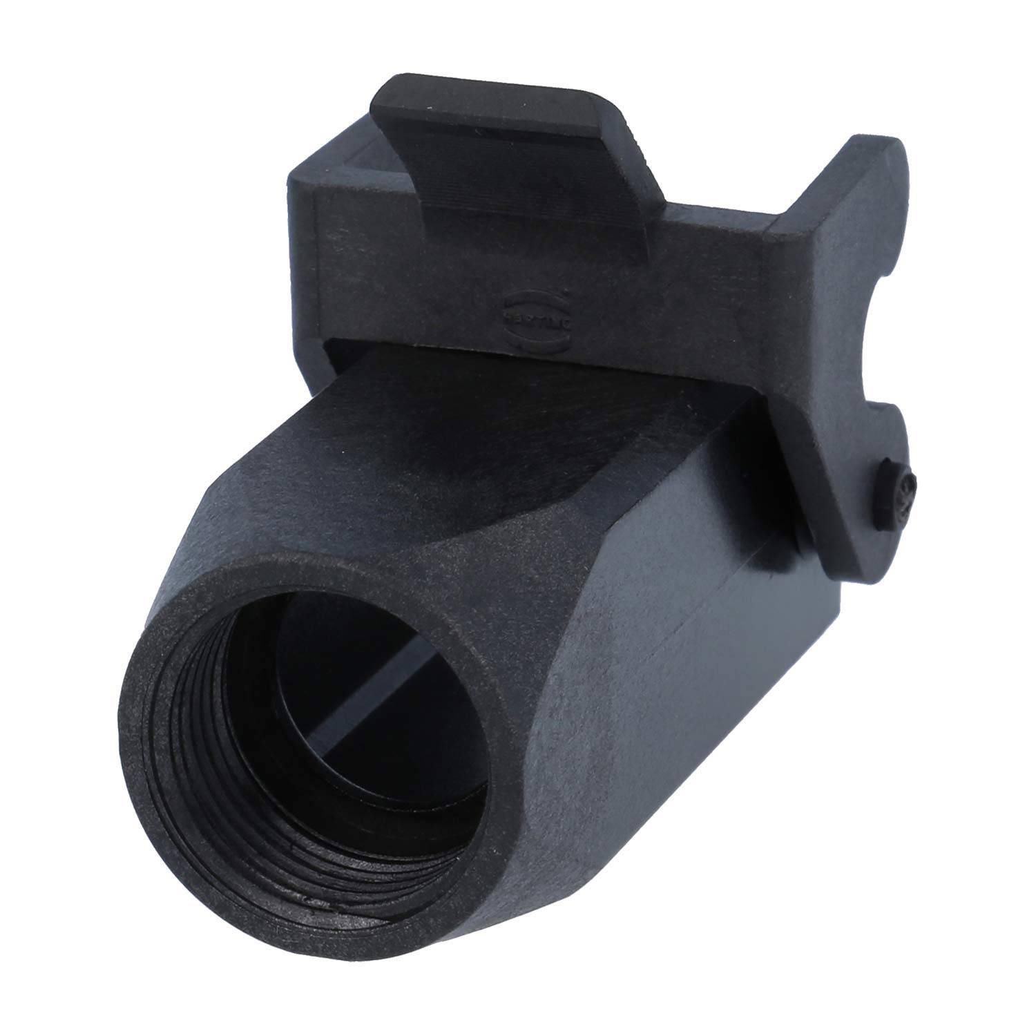 HARTING Han 3A Kupplungsgehäuse, 1xM20 gerader Kabelabgang, mit 1 Bügel Verschraubung M20 Klemmbereich 7,0mm - 13,0mm -