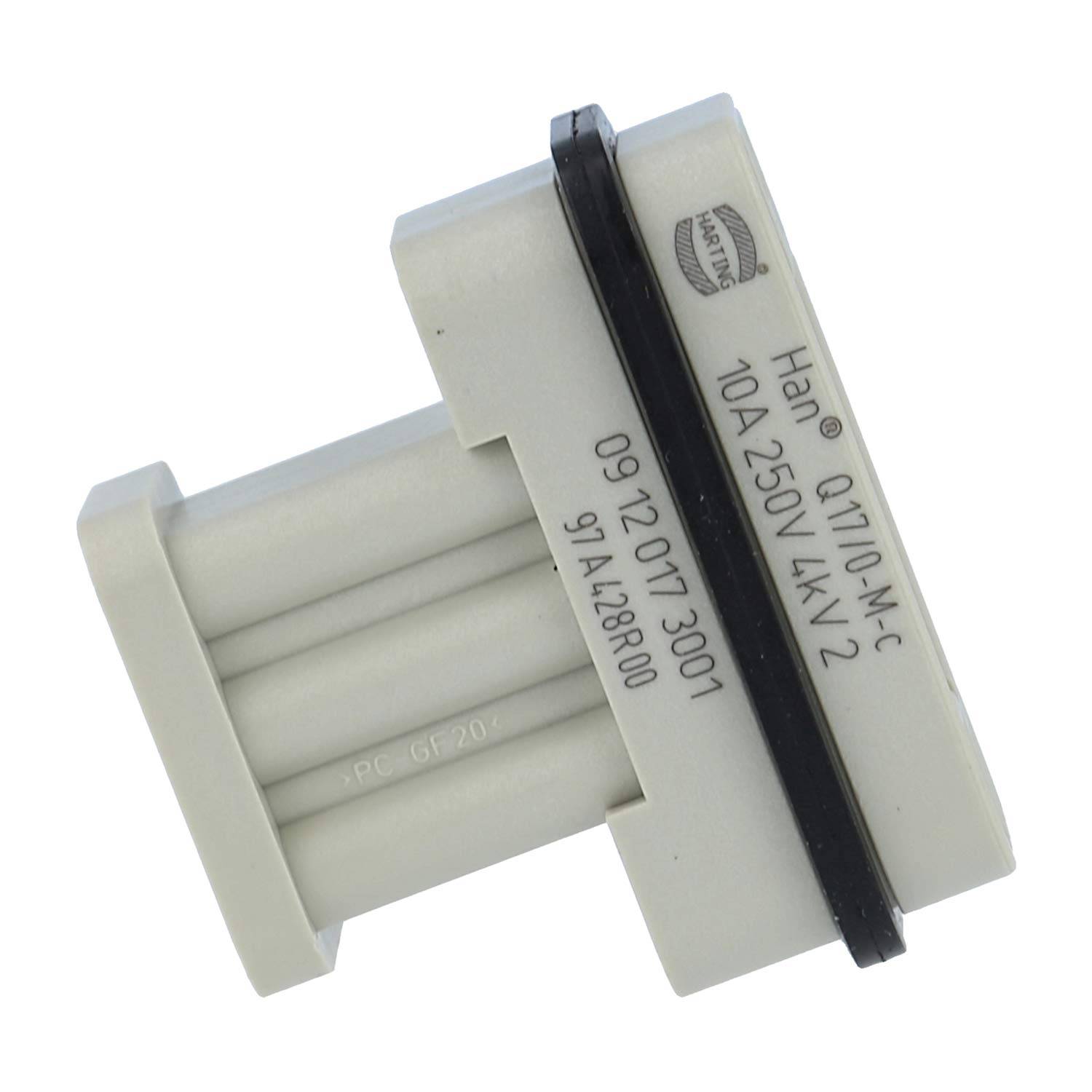 HARTING Han Q17/0 Stifteinsatz (M) Crimpanschluss, 17-polig+PE 160V, 10A - 1 Stück