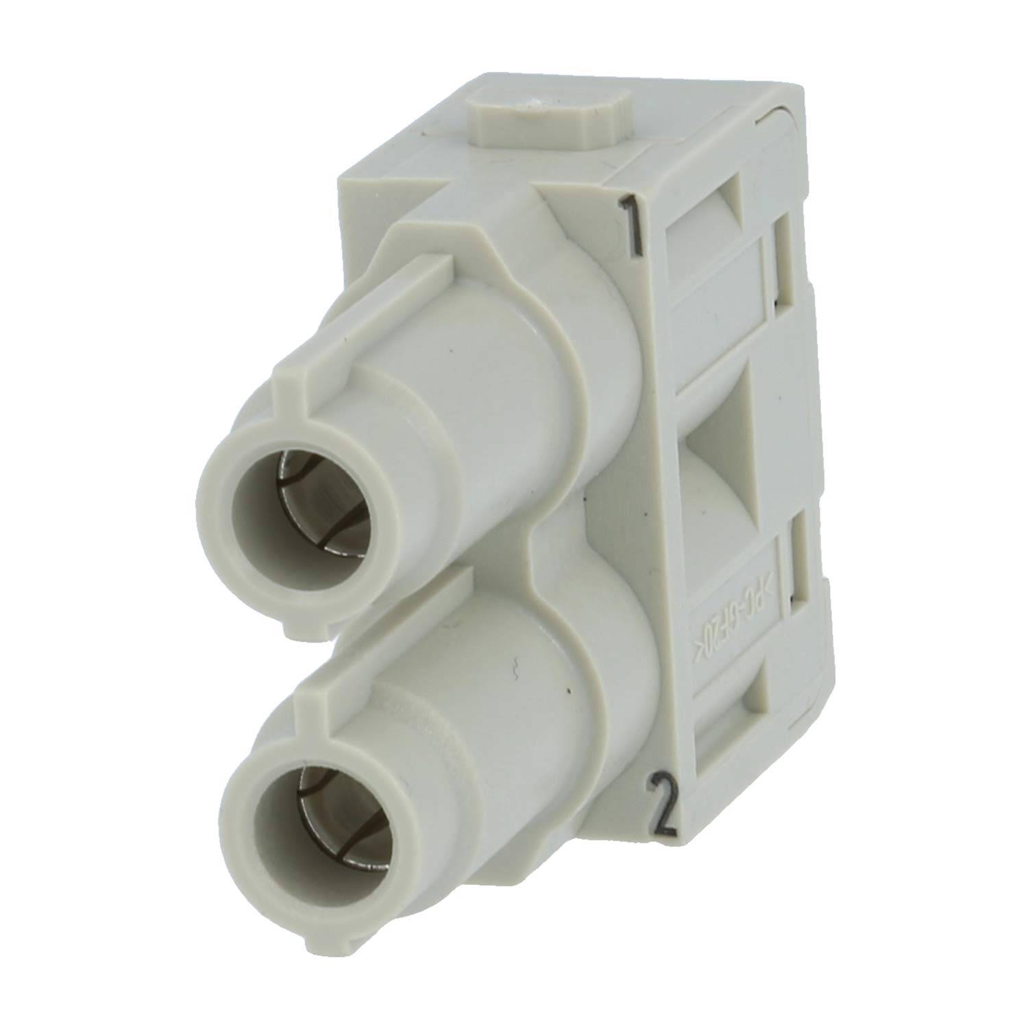 HARTING Han 70 Ampere Modul Buchseneinsatz (F) Axialschraubanschluss, 2-polig 1000V, 70A - 1 Stück
