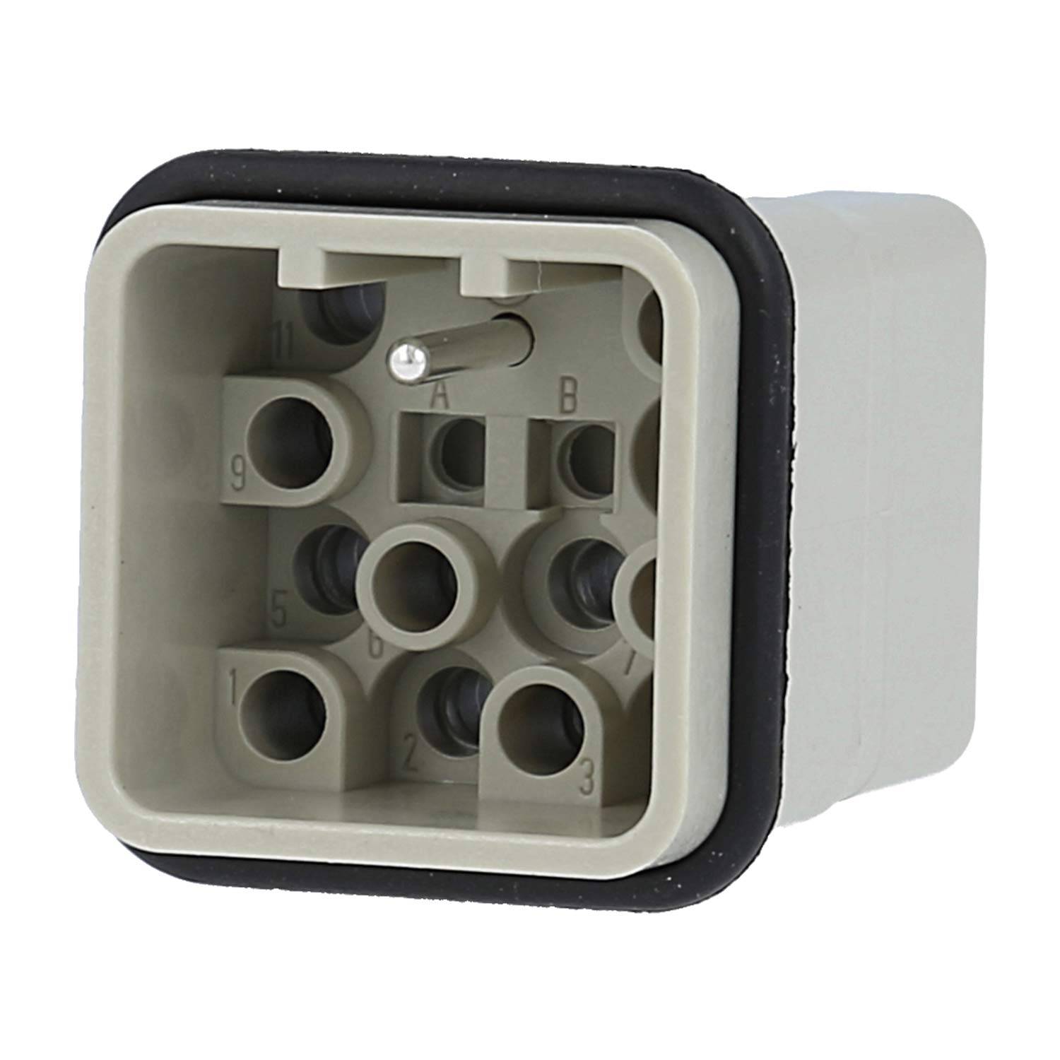 HARTING Han Q12/0 Stifteinsatz (M) Crimp- / Quick-Lock-Anschluss (PE), 12-polig+PE 400V, 10A - 1 Stück