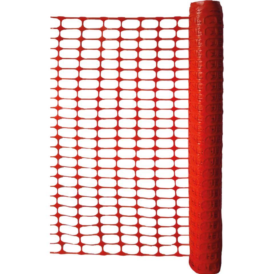 Schake Fangzaun, orange, Kunststoff, Maschen 80x40mm, Höhe 1m, 50m