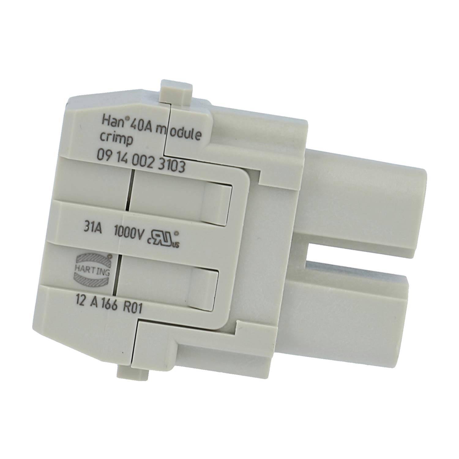 HARTING Han 40 Ampere Modul Buchseneinsatz (F) Crimpanschluss, 2-polig 1000V, 40A - 1 Stück