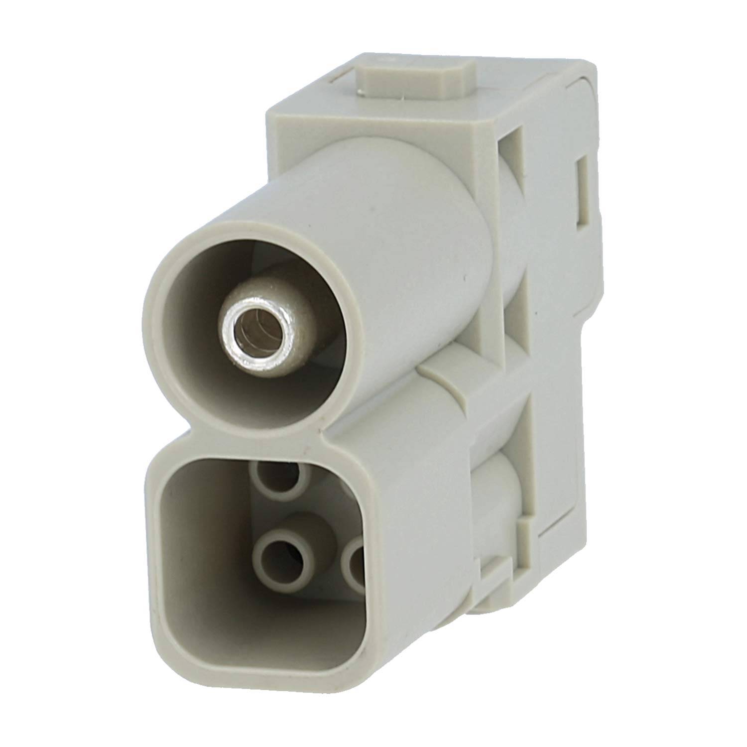 HARTING Han 70 Ampere Hybrid Modul Stifteinsatz (M) Axialschraub- / Crimpanschluss, 5-polig 1/4 1000V - 400V