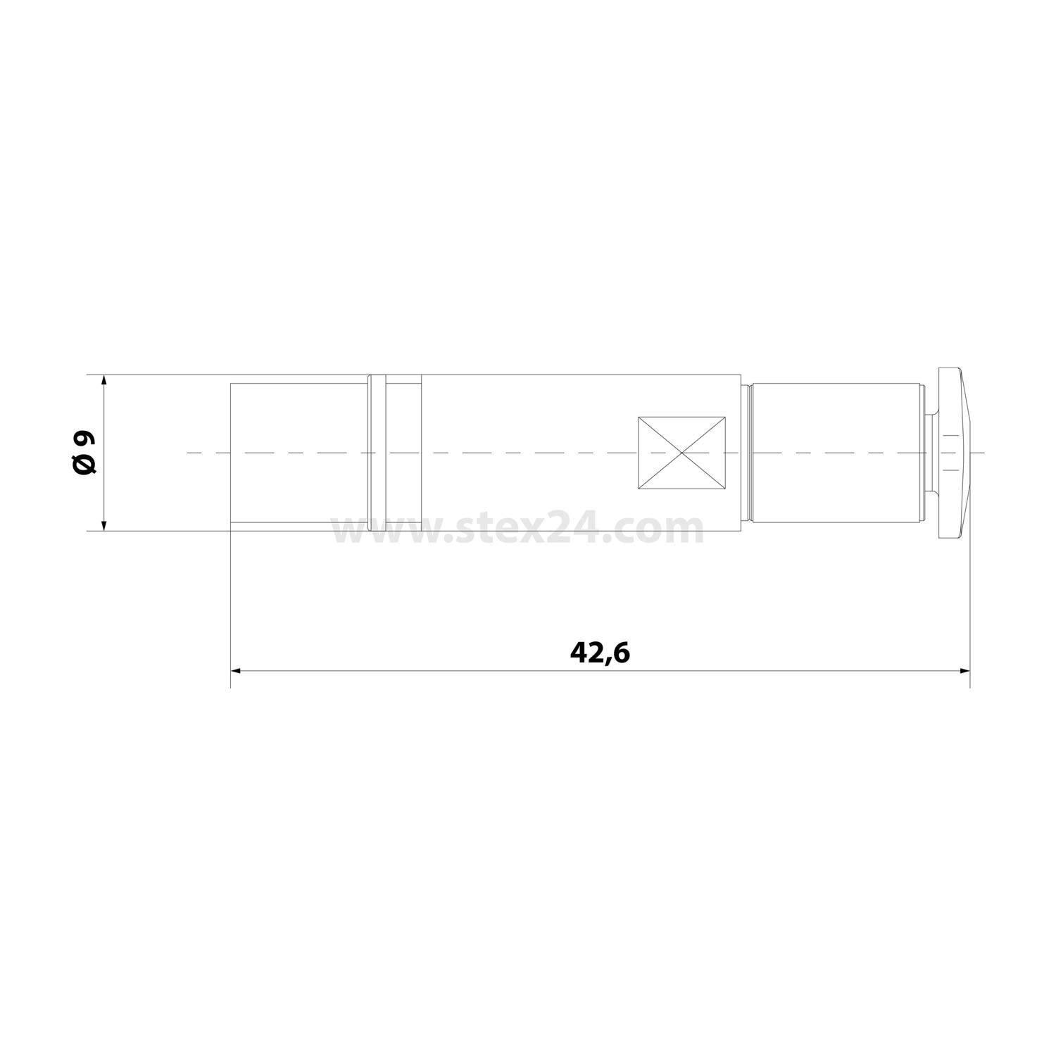HARTING Pneumatik-Kontakt ohne Absperrventil Kontaktbuchse (F) Schlauch-Außendurchmesser 3,0mm, 1 Stück Werkstoff