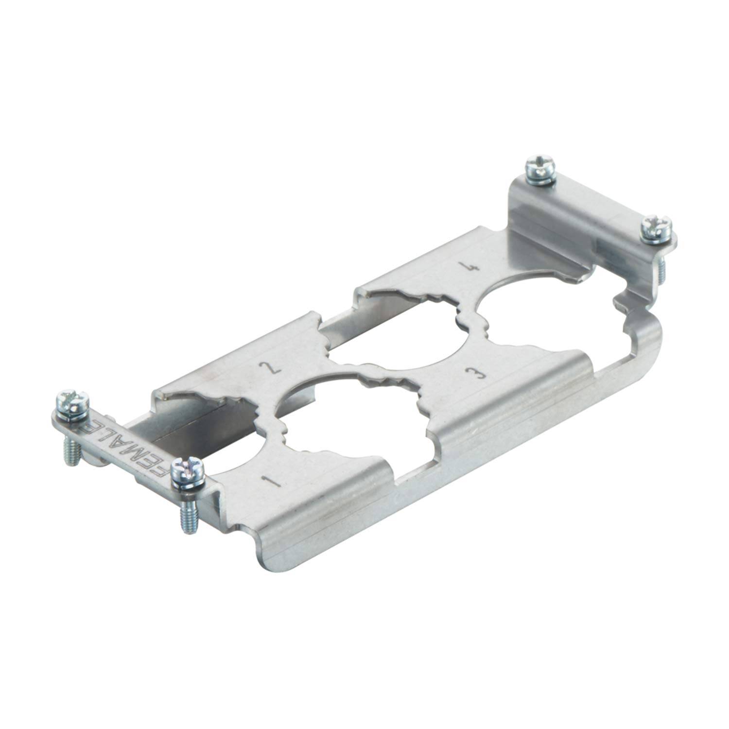 HARTING Han HPR Halterahmen (invers), Baugröße 24B Buchse, für 4 HC-Module 250 Werkstoff Metall - 1 Stück