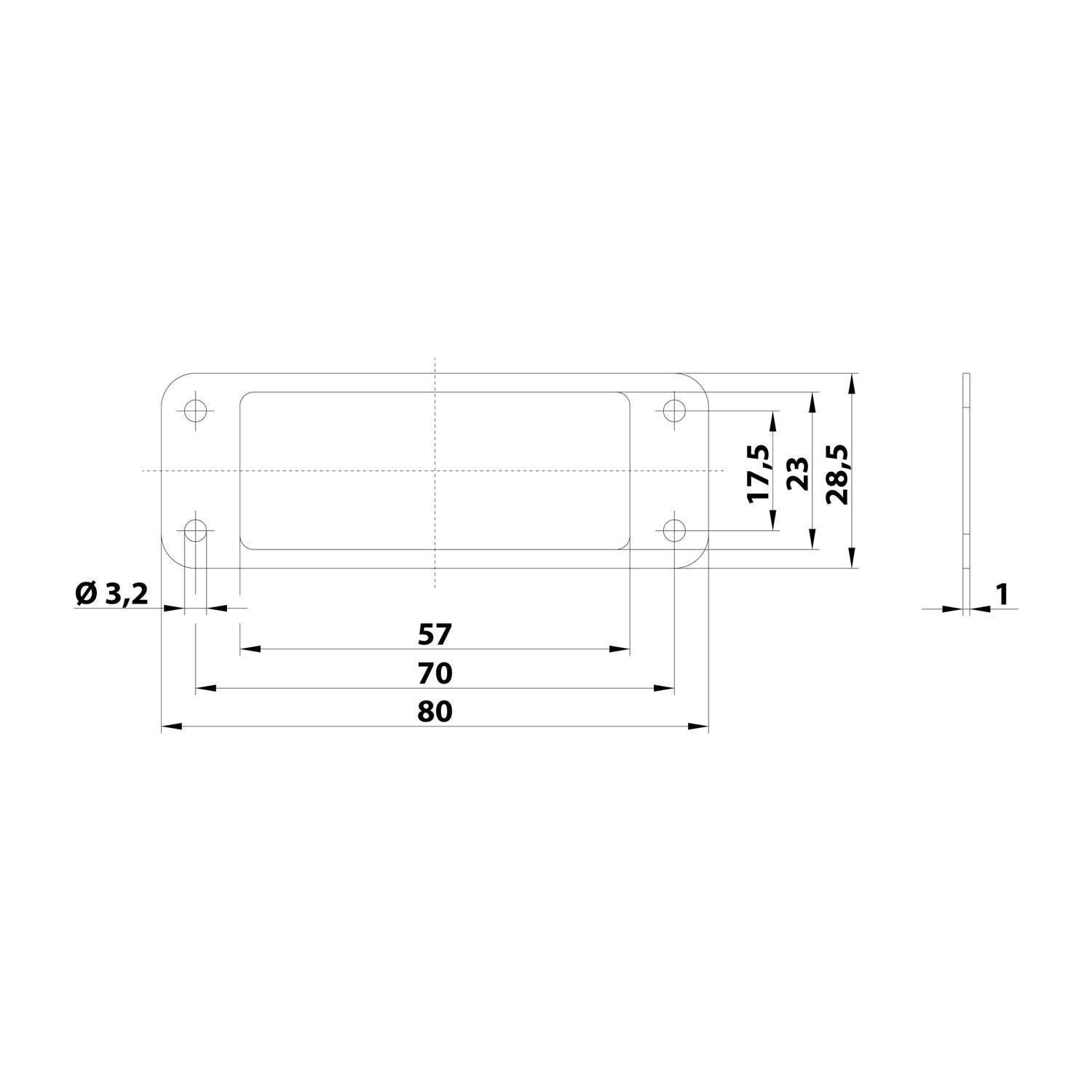 HARTING Han 10A Flanschgummidichtung ohne Haltekontur passend für 10A Anbaugehäuse Dichtung Nitril-Butadien-Kautschuk