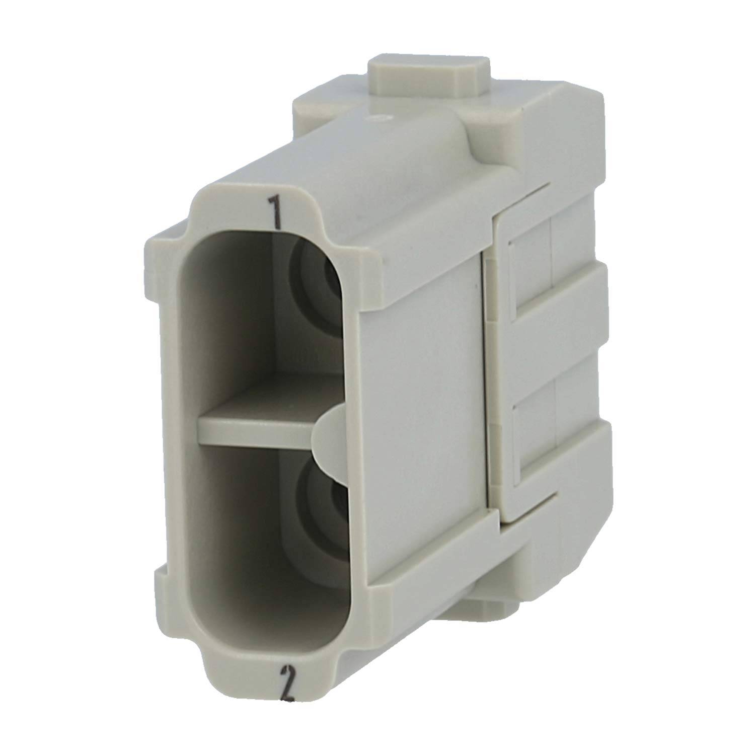 HARTING Han 40 Ampere Modul Stifteinsatz (M) Crimpanschluss, 2-polig 1000V, 40A - 1 Stück