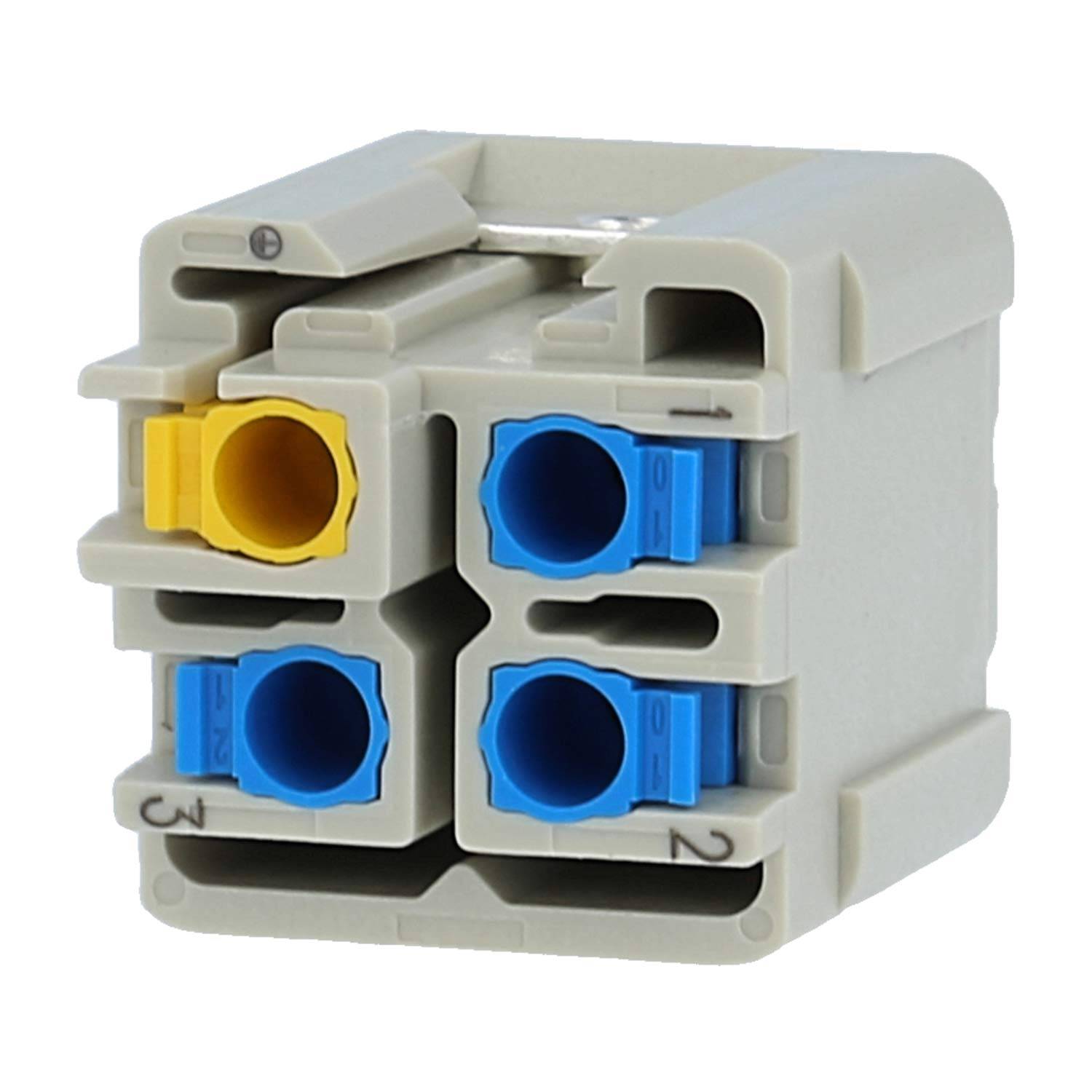 HARTING Han 3A Buchseneinsatz (F) Quick-Lock-Anschluss, 3-polig+PE 230V/400V, 10A - 1 Stück
