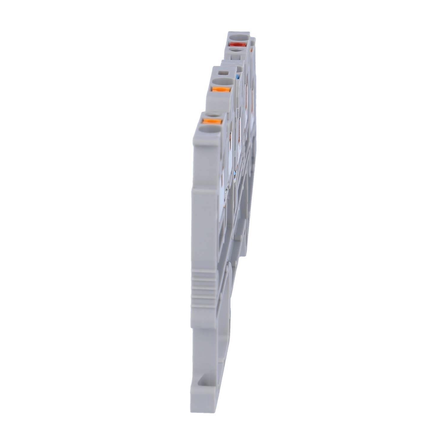 Phoenix Contact Initiatoren-/Aktorenklemme PTIO 1,5/S/4-LED24 RD mit roter LED für 15-30V DC, Push-In-Anschluss