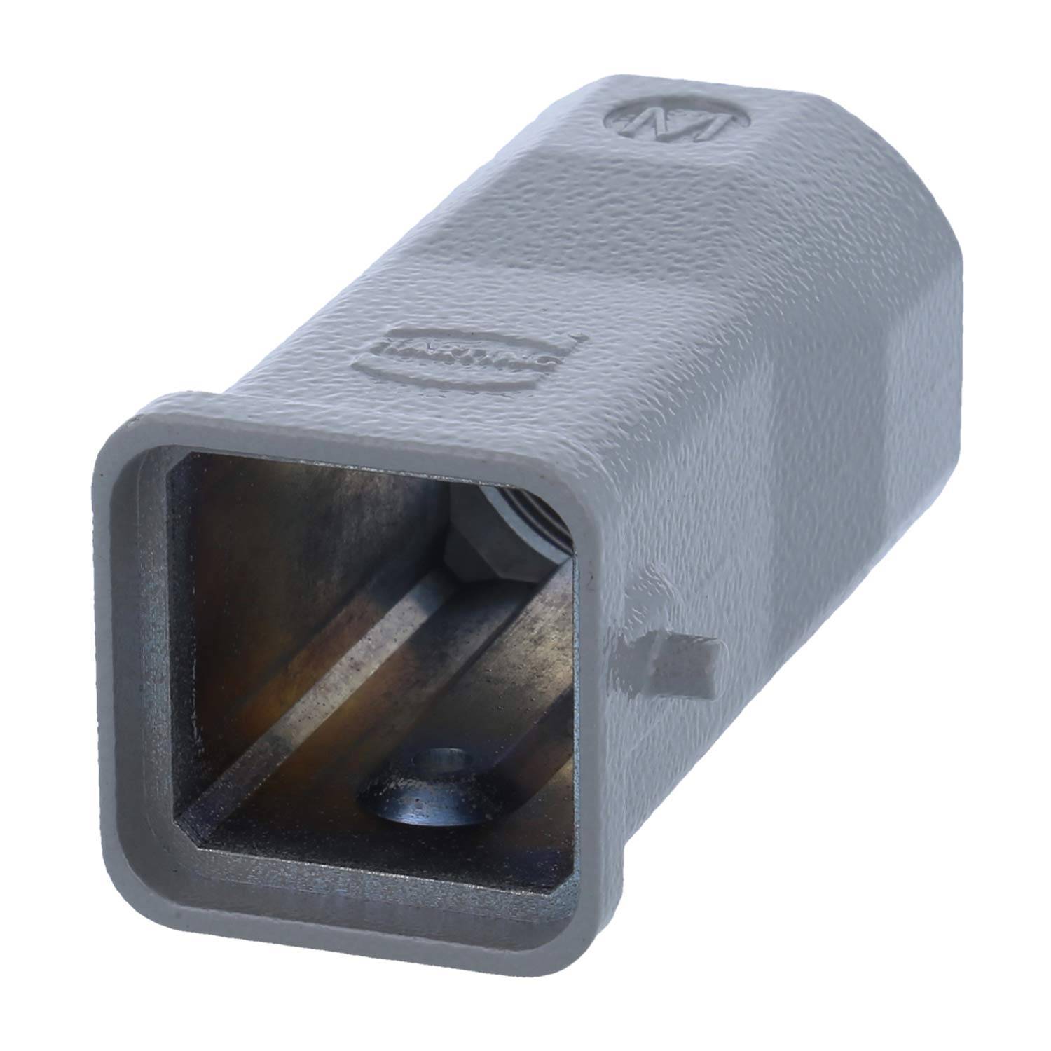 HARTING Han 3A Tüllengehäuse ohne eingeklebte Dichtung, 1xM25 gerader Kabelabgang, für 1 Bügel (am Unterteil) Schutzart