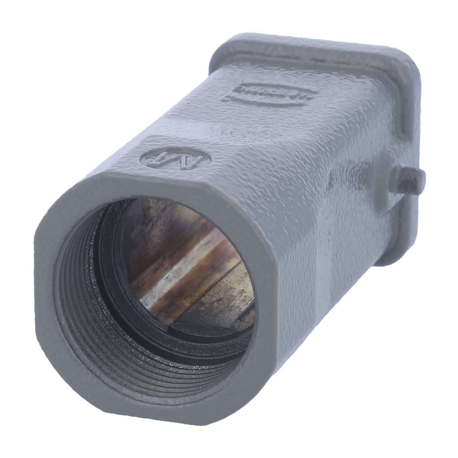 HARTING Han 3A Tüllengehäuse ohne eingeklebte Dichtung, 1xM25 gerader Kabelabgang, für 1 Bügel (am Unterteil) Schutzart