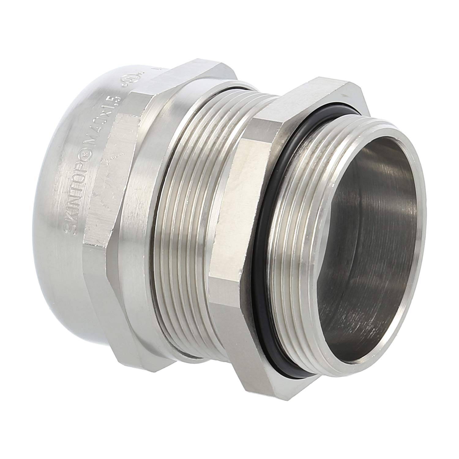 LAPP Verschraubung M40x1,5 SMS-M40 Messing (CuZn) vernickelt Gewindelänge 9,0mm - 1 Stück