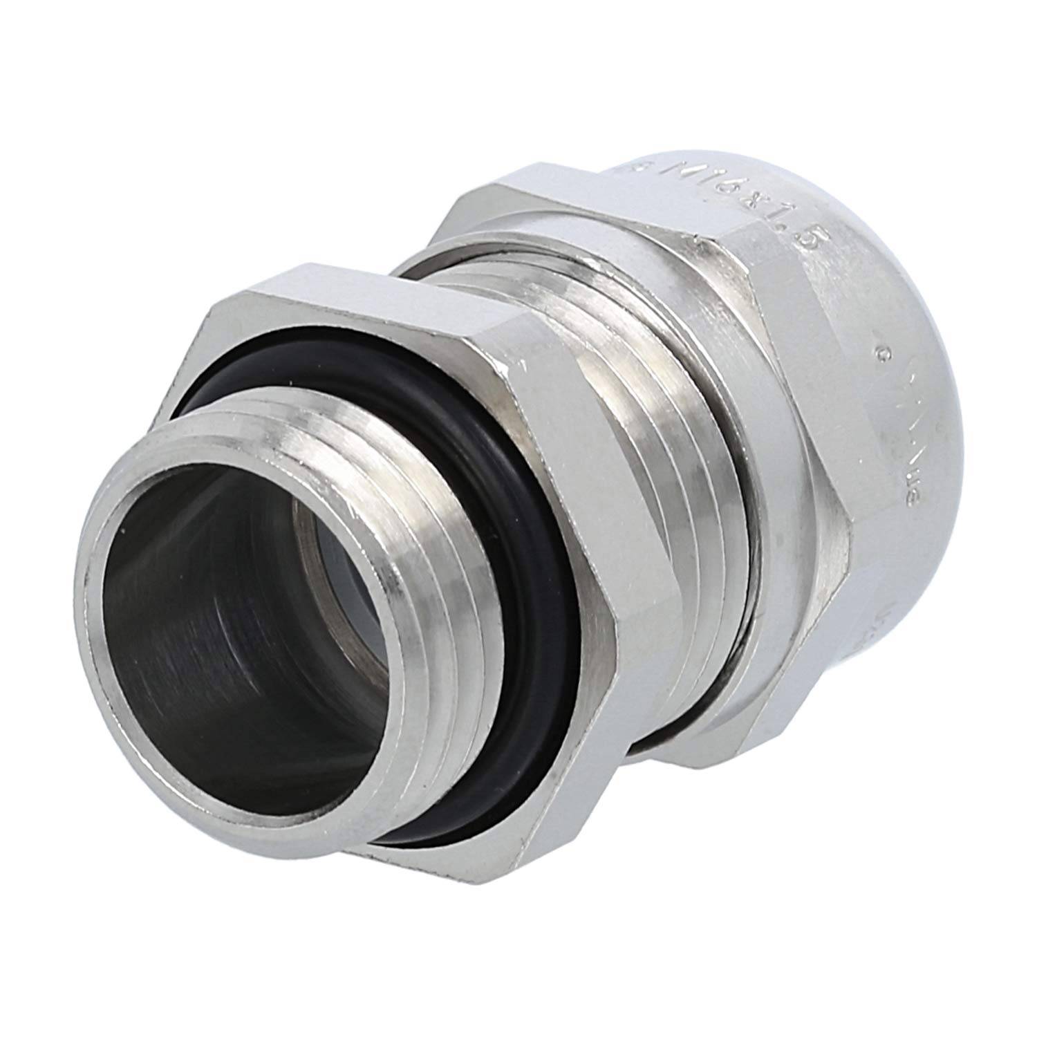 LAPP Verschraubung M16x1,5 SMS-M16 Messing (CuZn) vernickelt Gewindelänge 7,0mm - 1 Stück