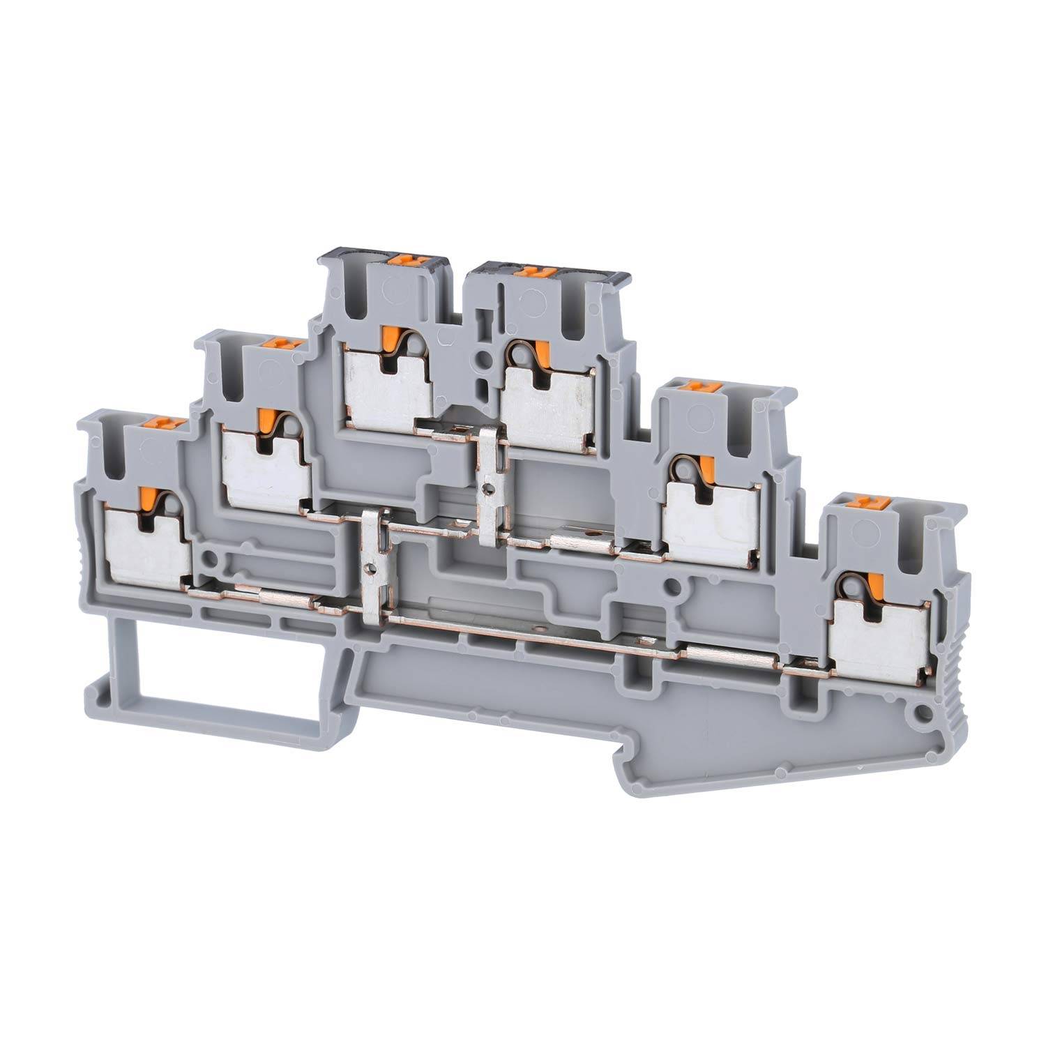 Phoenix Contact Mehrstockklemme PT 2,5-3PV mit Potenzialverbinder, Push-In-Anschluss Nennspannung 500V Kurzzeitstrom