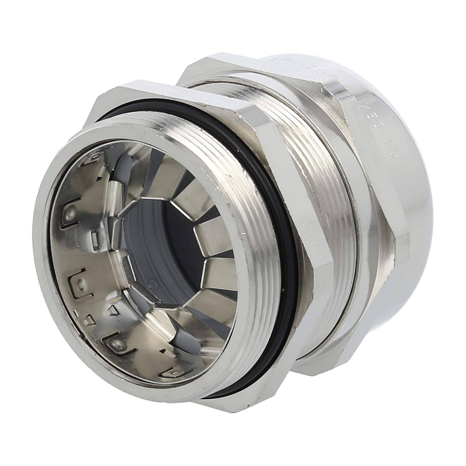 LAPP Verschraubung EMV M50x1,5 SSC-M50 Messing (CuZn) vernickelt Gewindelänge 10,0mm - 1 Stück
