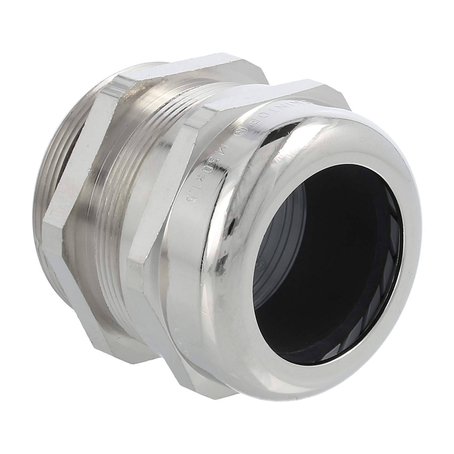 LAPP Verschraubung EMV M50x1,5 SSC-M50 Messing (CuZn) vernickelt Gewindelänge 10,0mm - 1 Stück