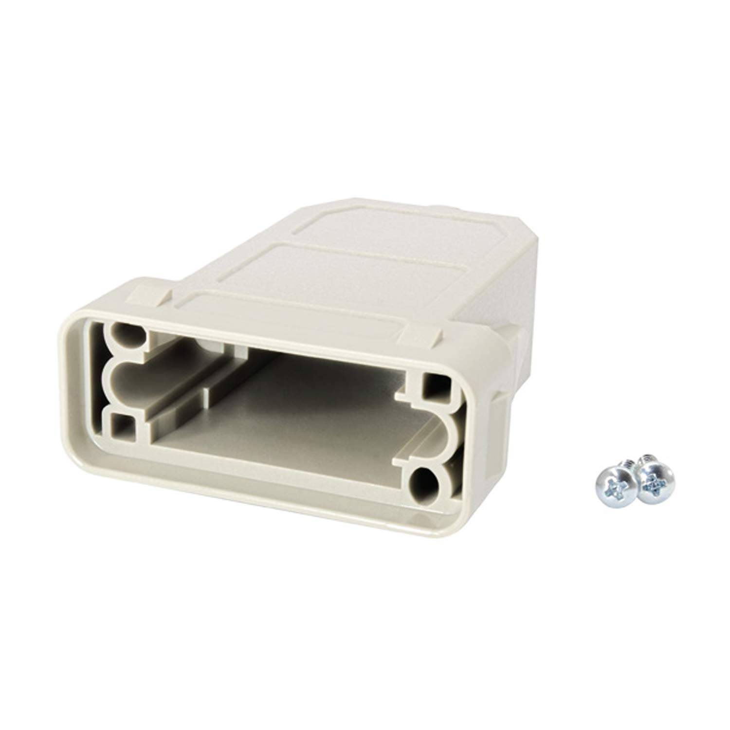 HARTING Han Modular ECO Kupplungsgehäuse, 1 gerader Kabelabgang, für 2 Klammern (am Oberteil) Klemmbereich 0,0mm -