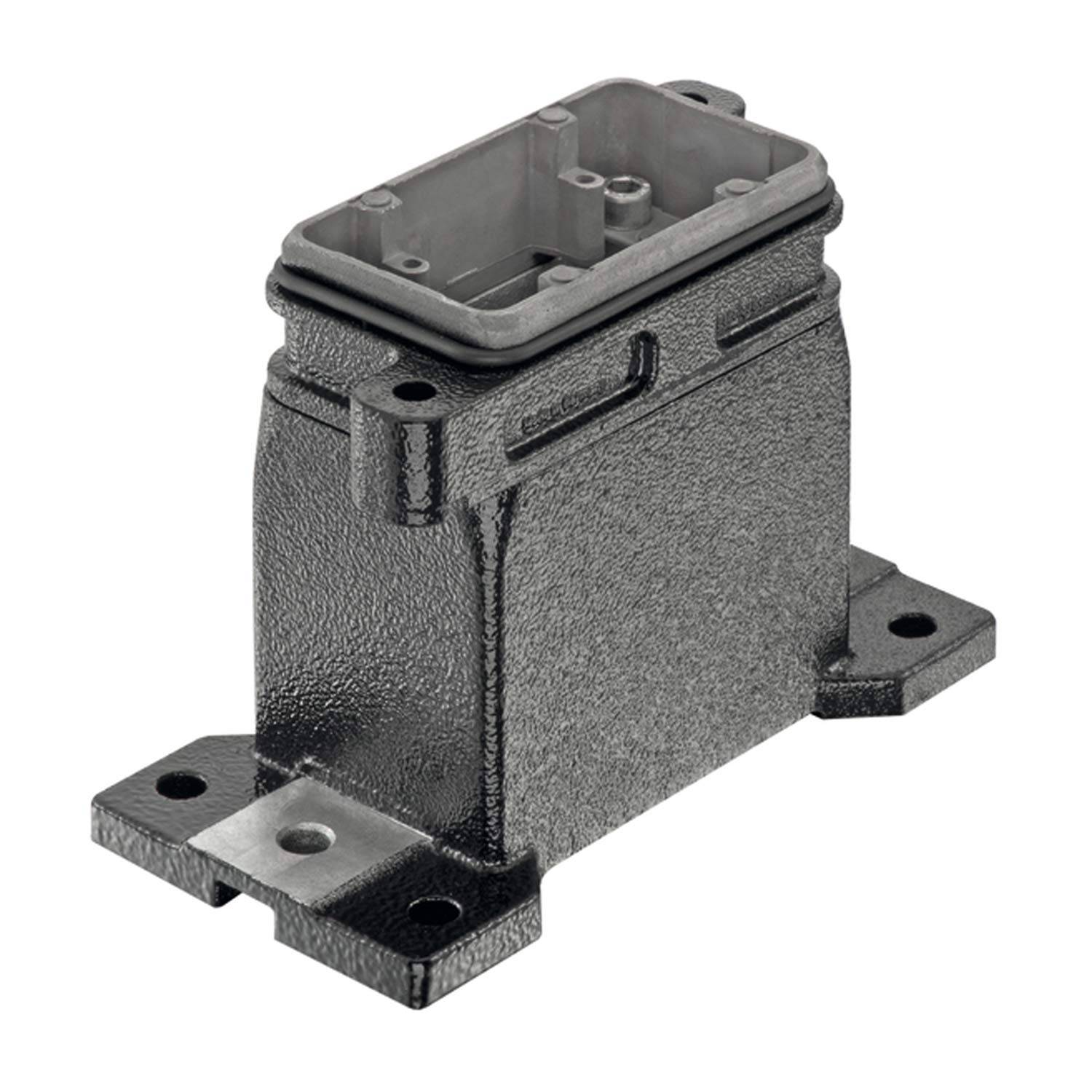 HARTING Han 6HPR Sockelgehäuse, 1xM40 gerader Kabelabgang, Schraubverriegelung - 1 Stück
