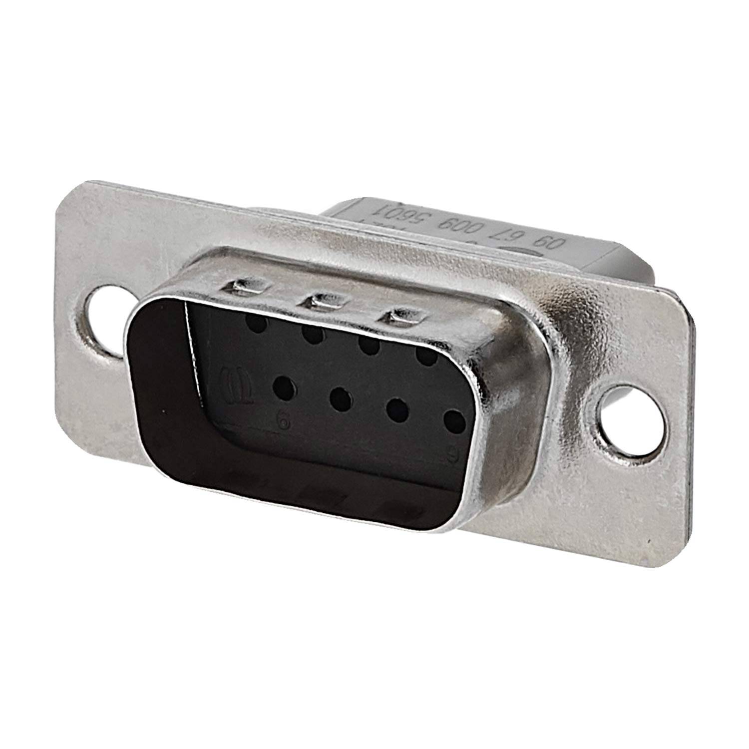 HARTING D-Sub Stifteinsatz (M) passend für D-Sub Gehäuse Baugröße 9 und D-Sub Modul 9-polig Crimpanschluss - 1 Stück