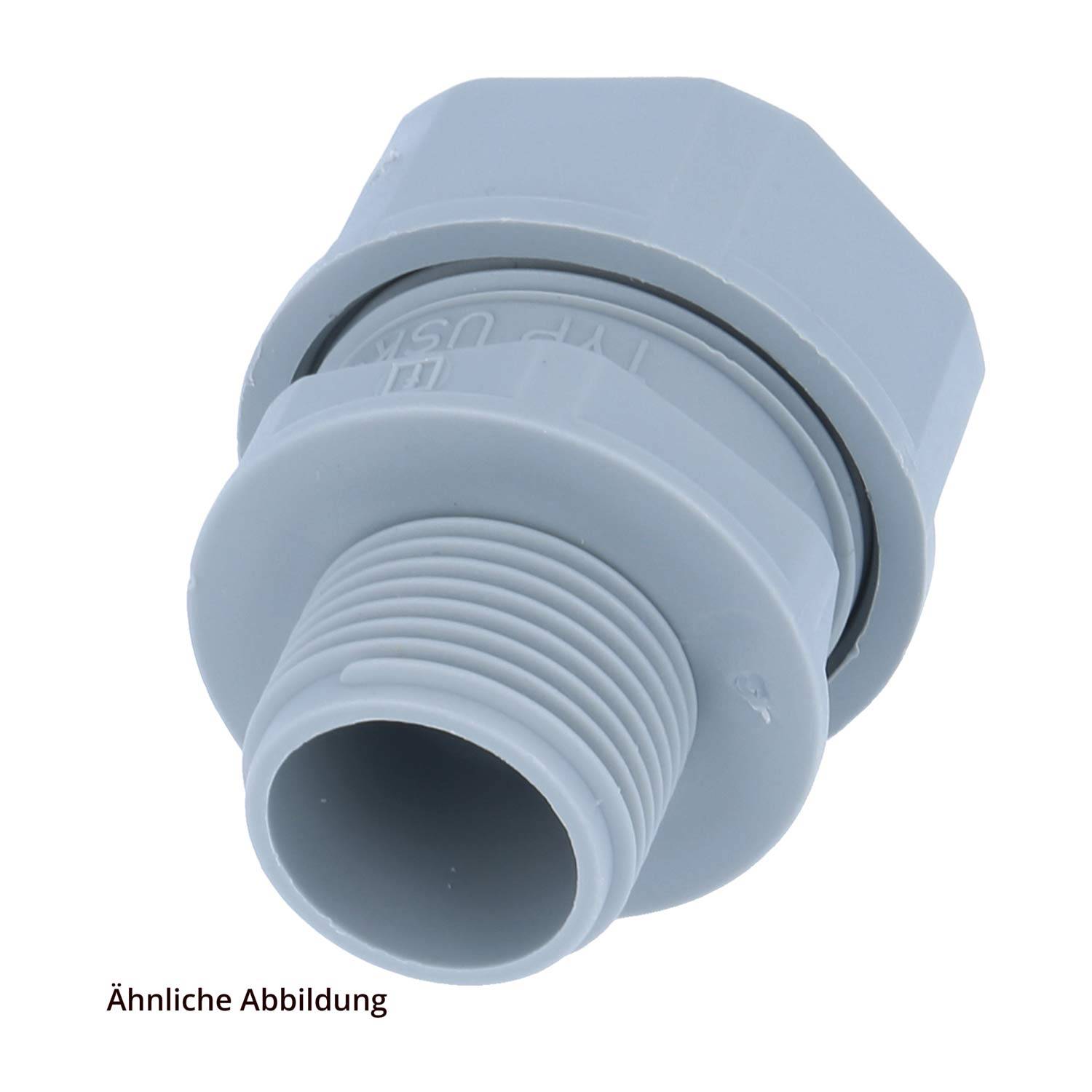 FLEXA FUSM Kunststoffverschraubung gerade Gewinde M32x1,5 für Schlauch-Außendurchmesser 36,0mm für