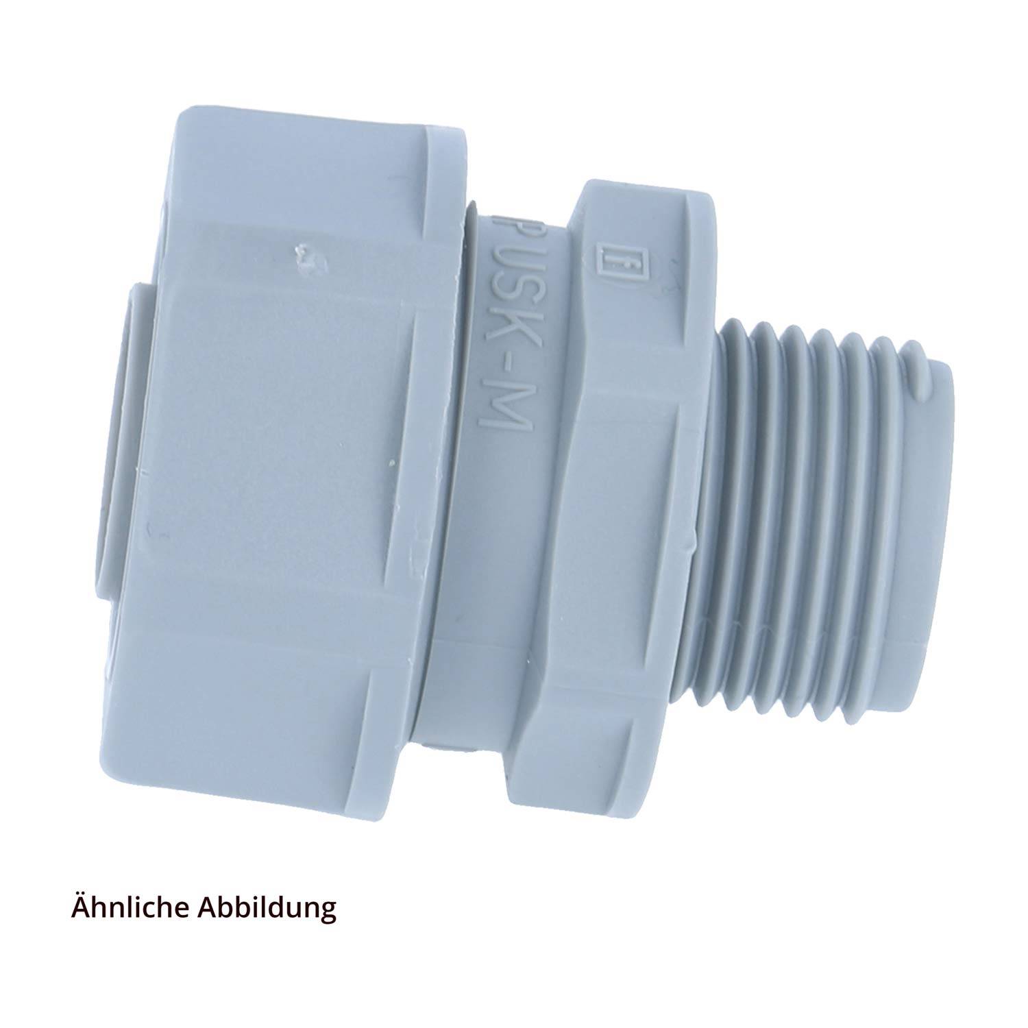 FLEXA FUSM Kunststoffverschraubung gerade Gewinde M32x1,5 für Schlauch-Außendurchmesser 36,0mm für