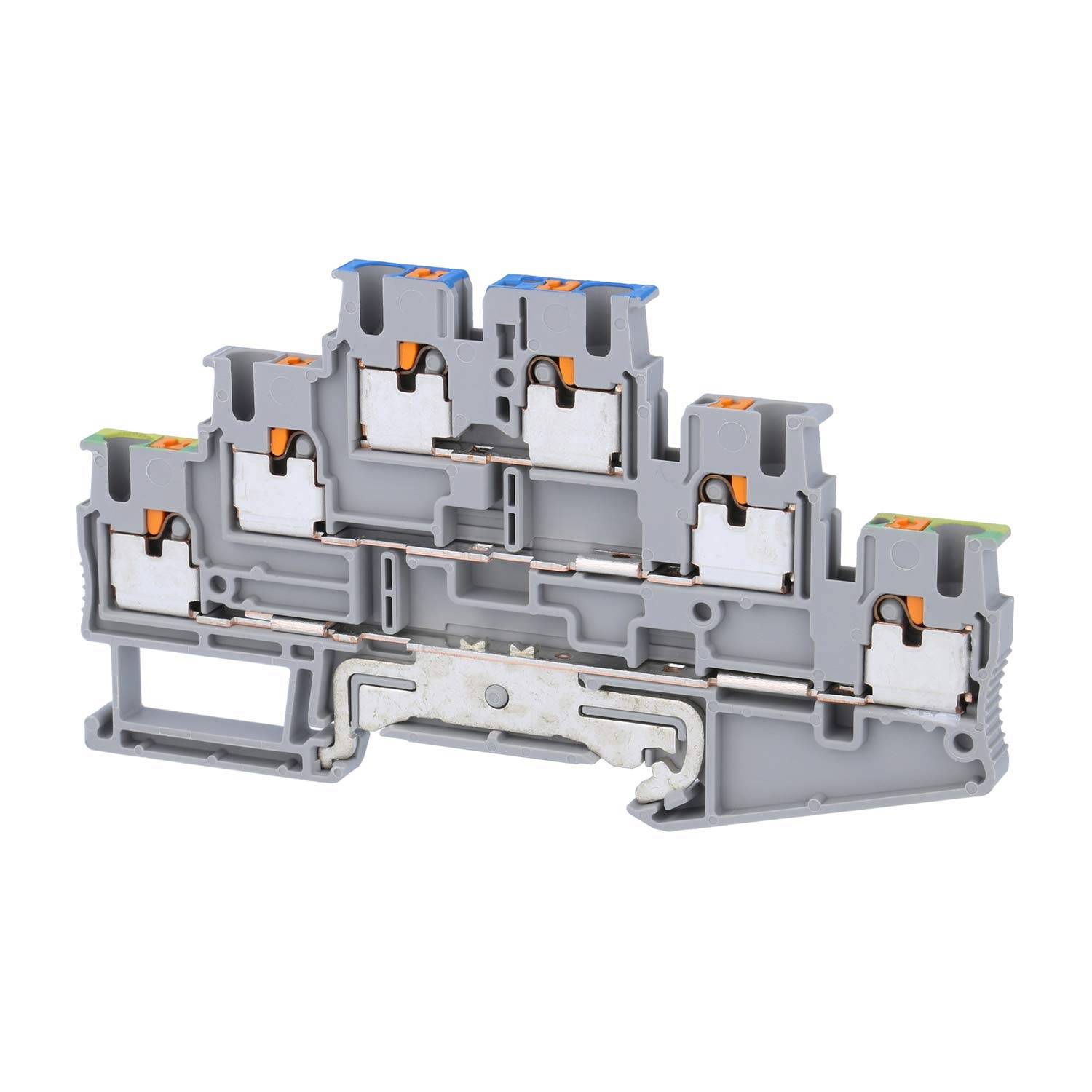 Phoenix Contact Schutzleiter-Reihenklemme PT 2,5-PE/L/N Push-In-Anschluss Nennspannung 500V Kurzzeitstrom 0,30kA - 1