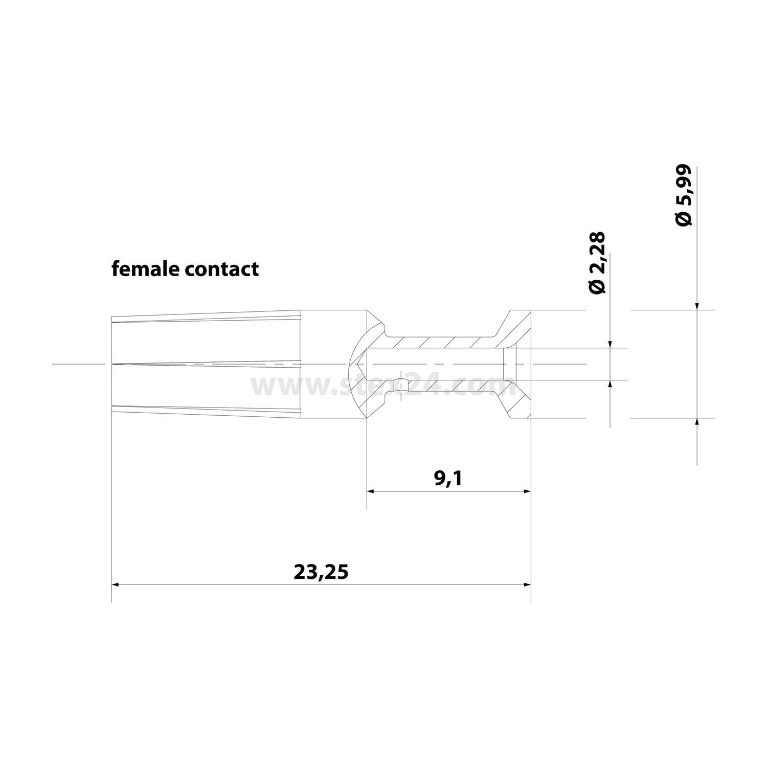 HARTING C-HMC-Crimpkontakt Kontaktbuchse (F) 2,5mm² AWG14 gold, 1 Stück Werkstoff Kupferlegierung - 1 Stück