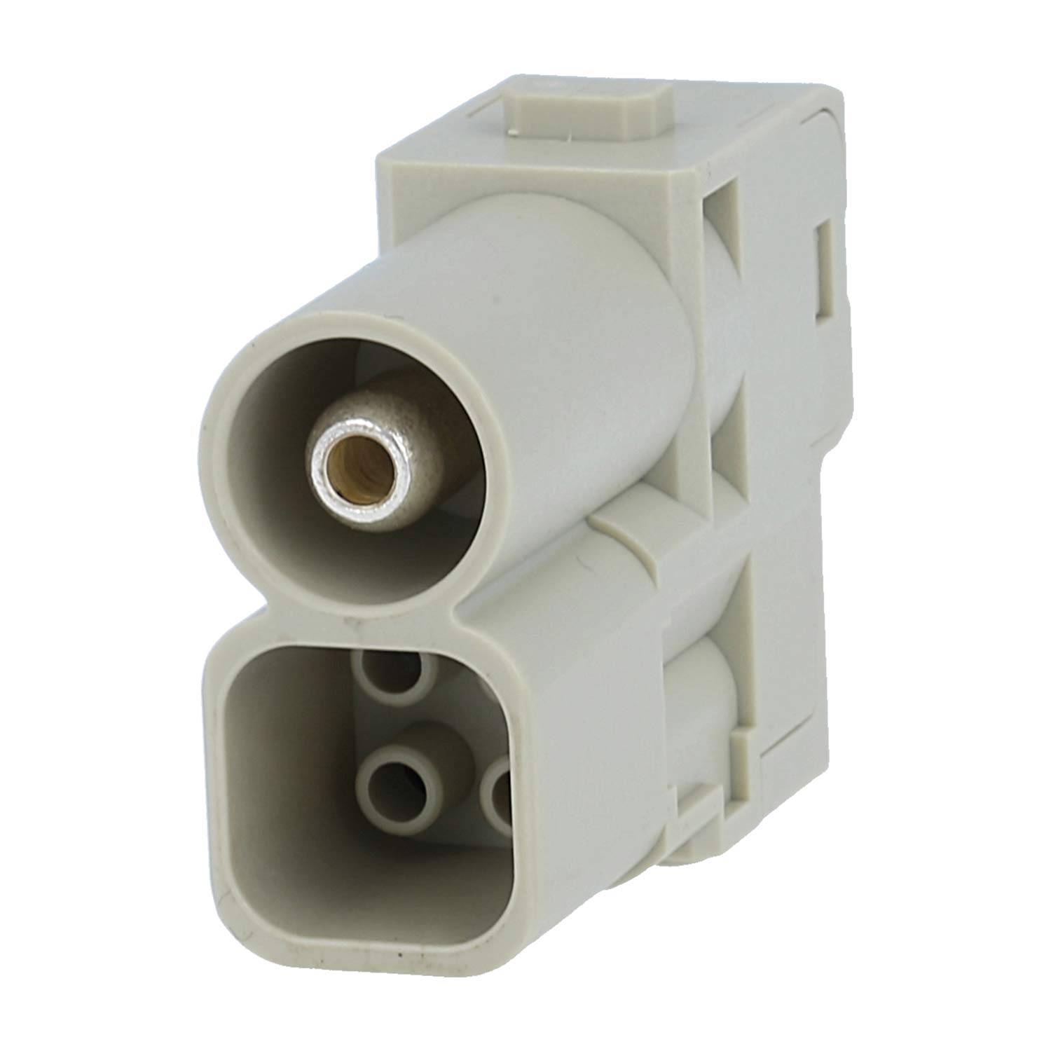HARTING Han 70 Ampere Hybrid Modul Stifteinsatz (M) Axialschraub- / Crimpanschluss, 5-polig 1/4 1000V - 400V