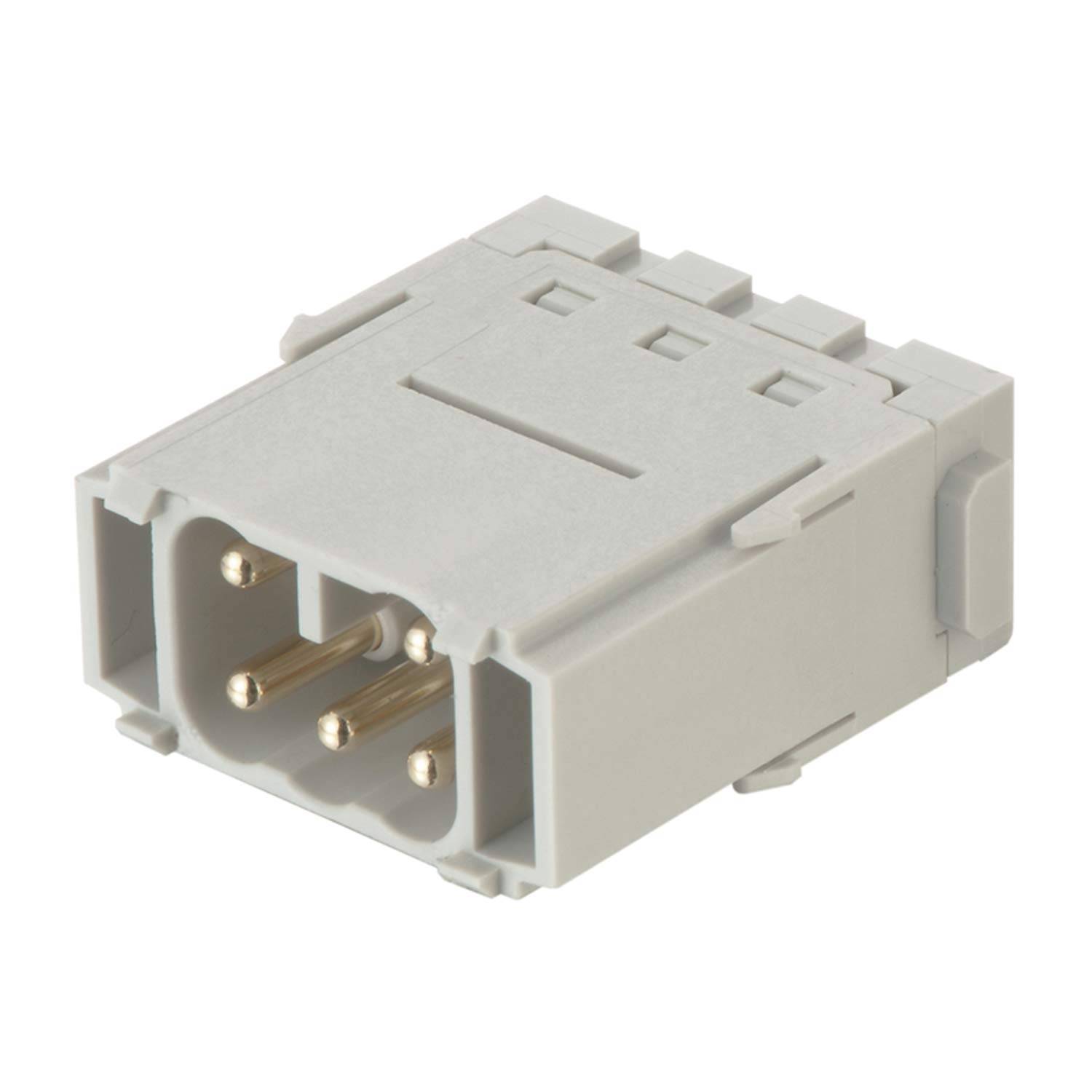 HARTING Han ES Modul Stifteinsatz (M) Käfigzugfederanschluss, 5-polig 400V, 16A - 1 Stück