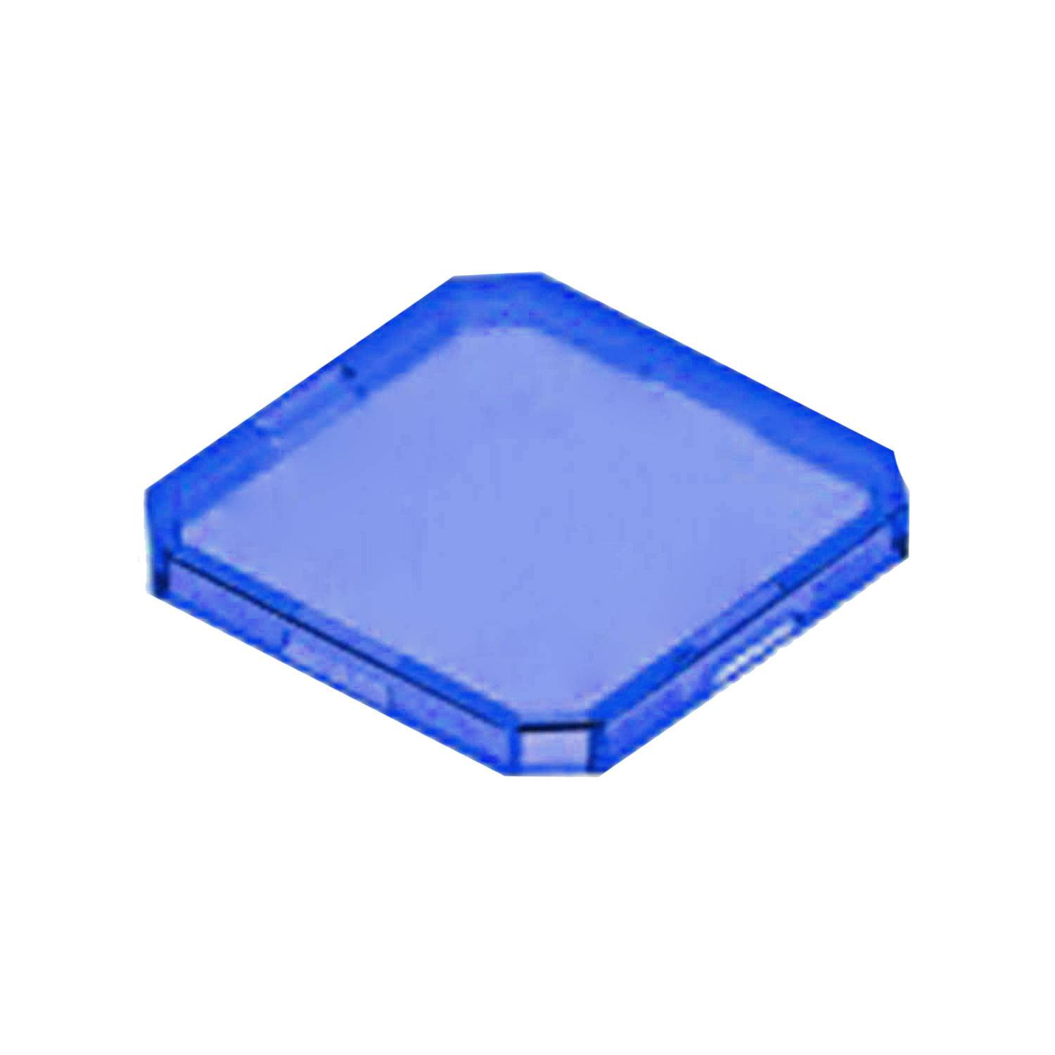 Georg Schlegel Tasterkappe, flach transparent Farbe blau Ausführung beschreib- und beleuchtbar - 1 Stück