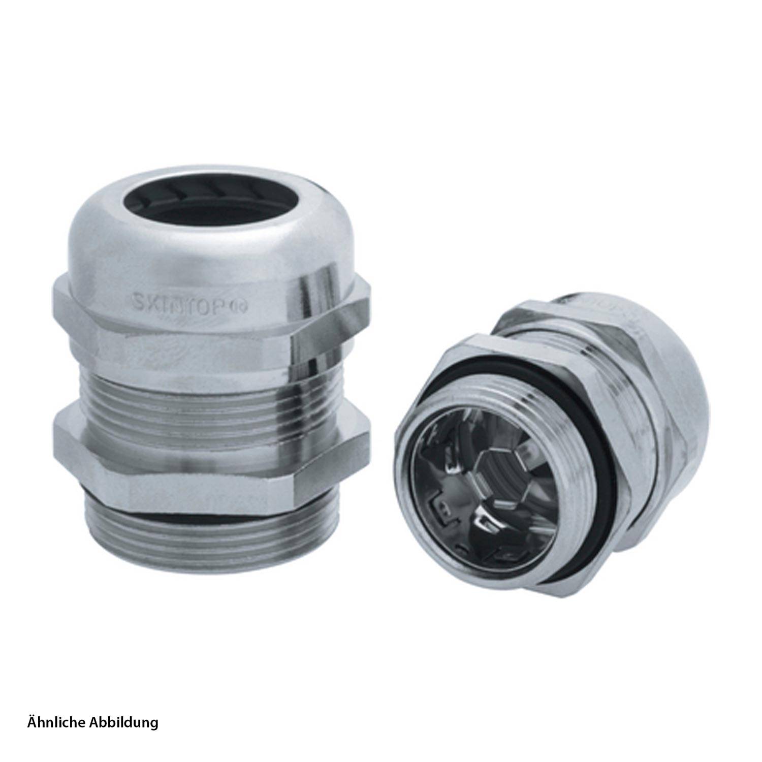 LAPP Verschraubung bleifrei EMV M16x1,5 Messing (CuZn) vernickelt Gewindelänge 7,0mm - 1 Stück