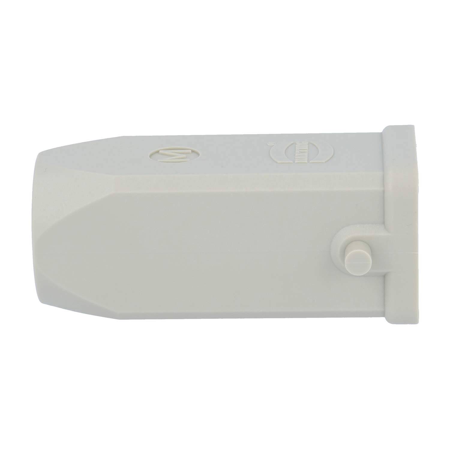 HARTING Han 3A Tüllengehäuse ohne eingeklebte Dichtung, 1xM20 gerader Kabelabgang, für 1 Bügel (am Unterteil)