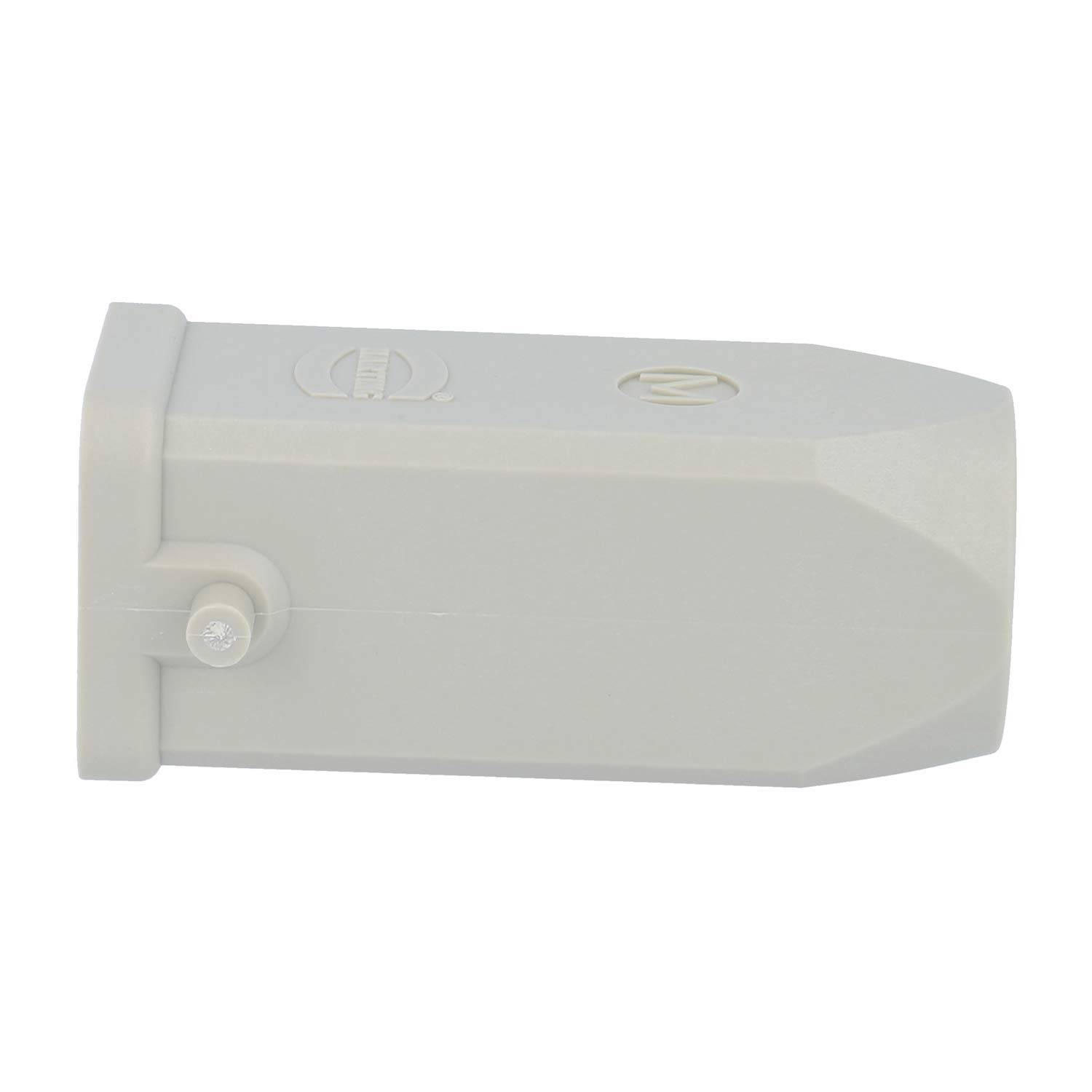 HARTING Han 3A Tüllengehäuse ohne eingeklebte Dichtung, 1xM20 gerader Kabelabgang, für 1 Bügel (am Unterteil)