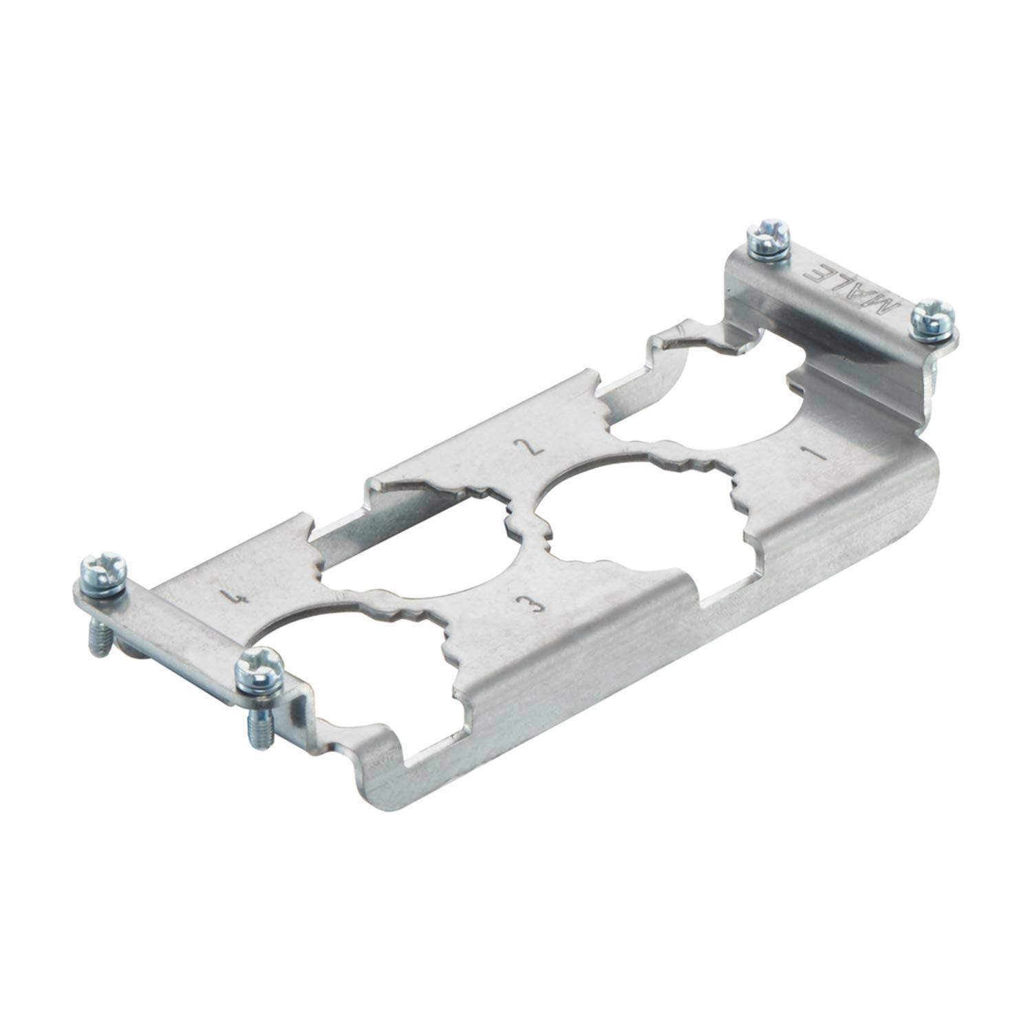 HARTING Han HPR Halterahmen (invers), Baugröße 24B Stift, für 4 HC-Module 250 Werkstoff Metall - 1 Stück