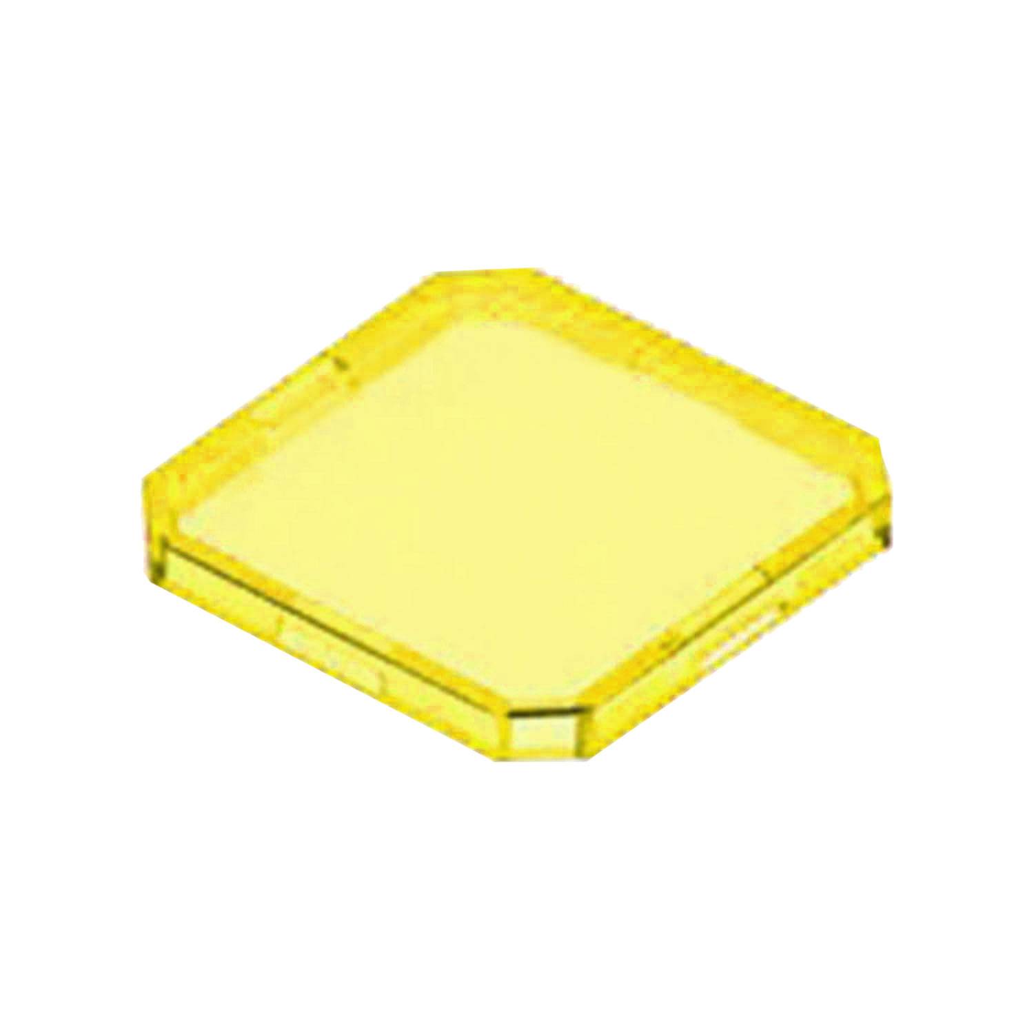Georg Schlegel Tasterkappe, flach transparent Farbe gelb Ausführung beschreib- und beleuchtbar - 1 Stück