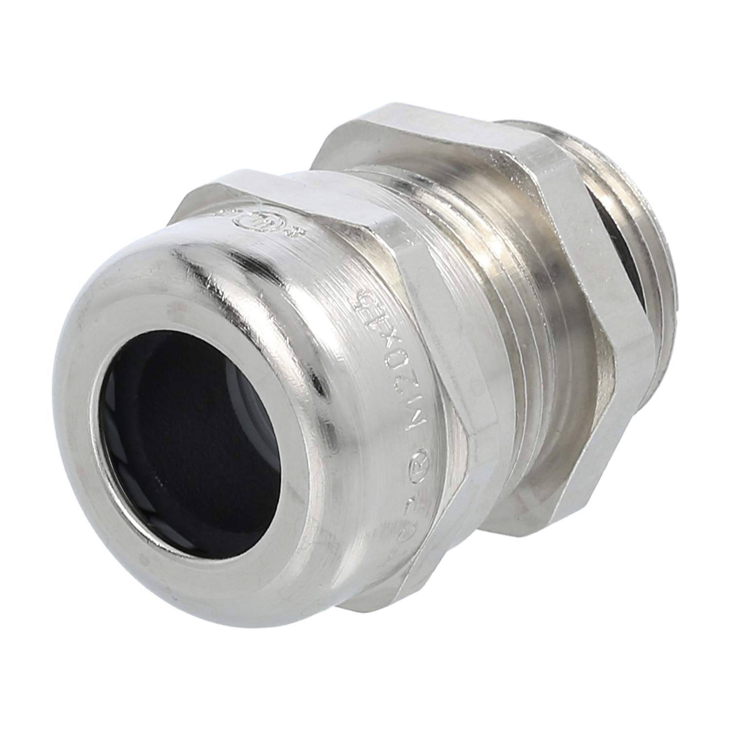 LAPP Verschraubung M20x1,5 SMS-M20 Messing (CuZn) vernickelt Gewindelänge 8,5mm - 1 Stück