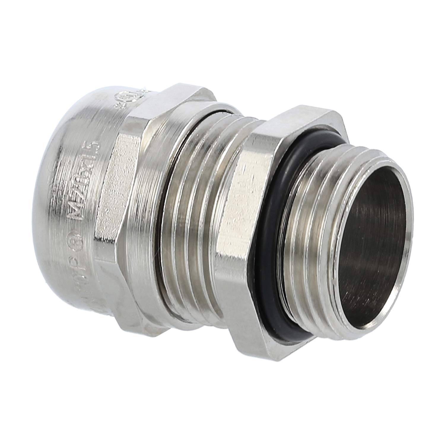 LAPP Verschraubung M20x1,5 SMS-M20 Messing (CuZn) vernickelt Gewindelänge 8,5mm - 1 Stück