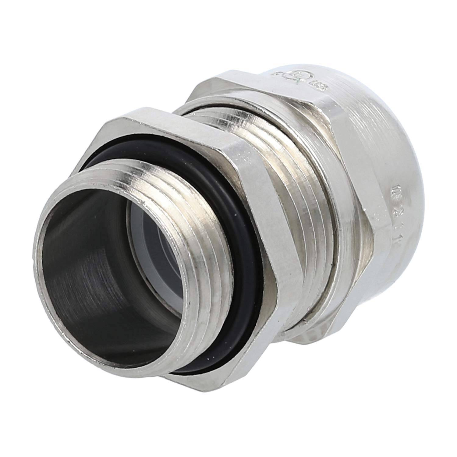 LAPP Verschraubung M20x1,5 SMS-M20 Messing (CuZn) vernickelt Gewindelänge 8,5mm - 1 Stück