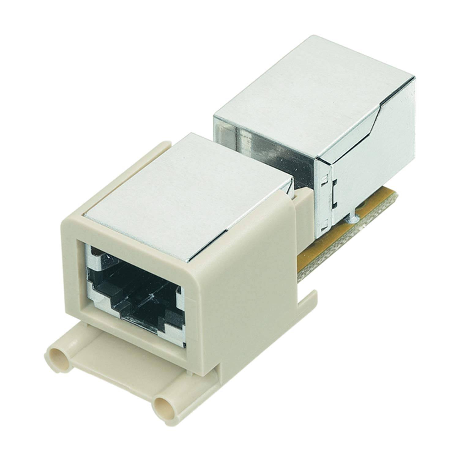 HARTING Han Brid-RJ45 C Buchseneinsatz (F) Koppler Buchse / Buchse, 10-polig 2/8 24V, 10A - 1 Stück
